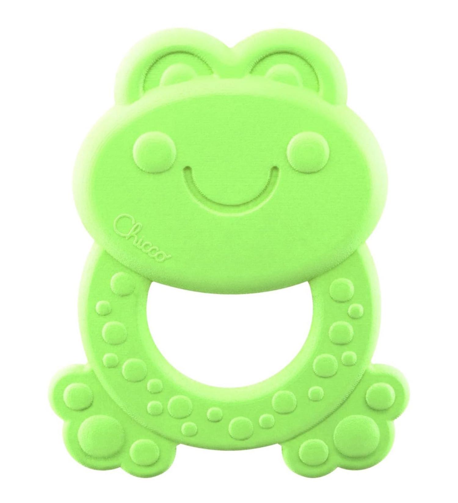Chicco teething ring frog "Burt" - Eco+ 3-18 months