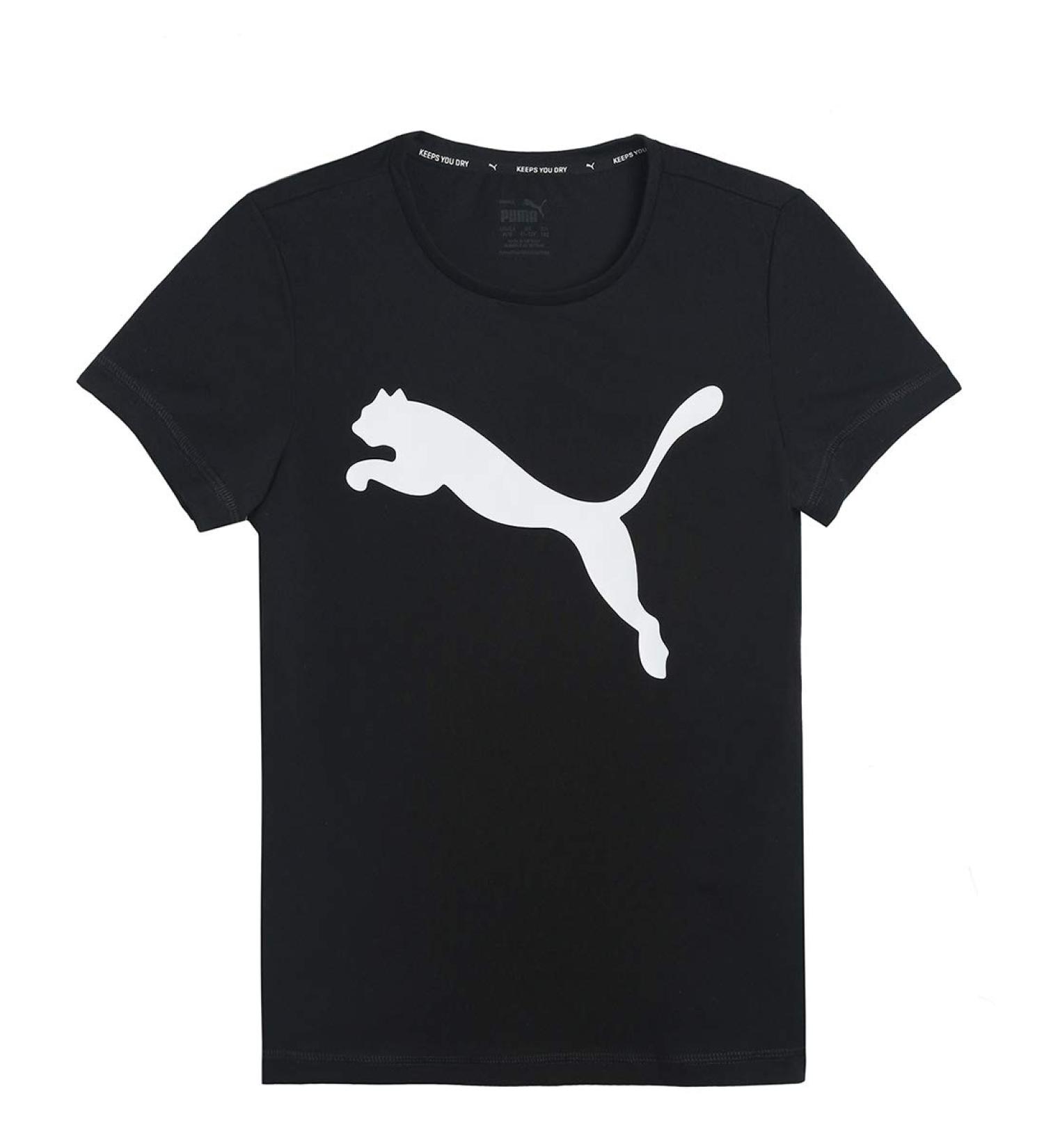 PUMA Girls Active Tee G T-Shirt 140 - Stylish Puma Black Activewear for Sports and Play - Buy Online on SooperMarket.com