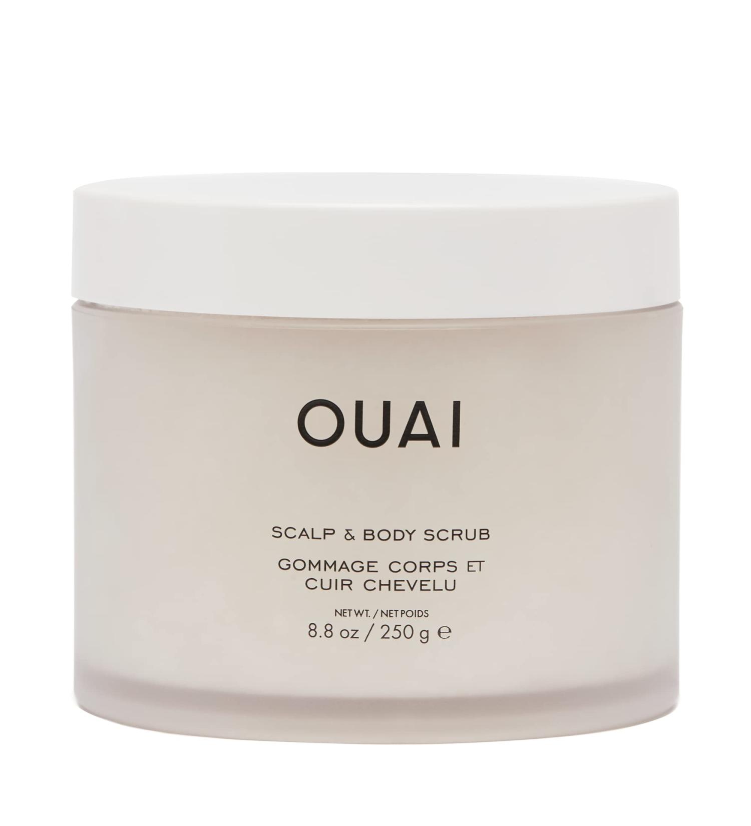 OUAI Scalp & Body Scrub - Deep-Cleansing Exfoliant for Hair & Skin with Sugar & Coconut Oil | Paraben, Sulfate & Phthalate-Free (8.8oz) - Buy Online on SooperMarket.com