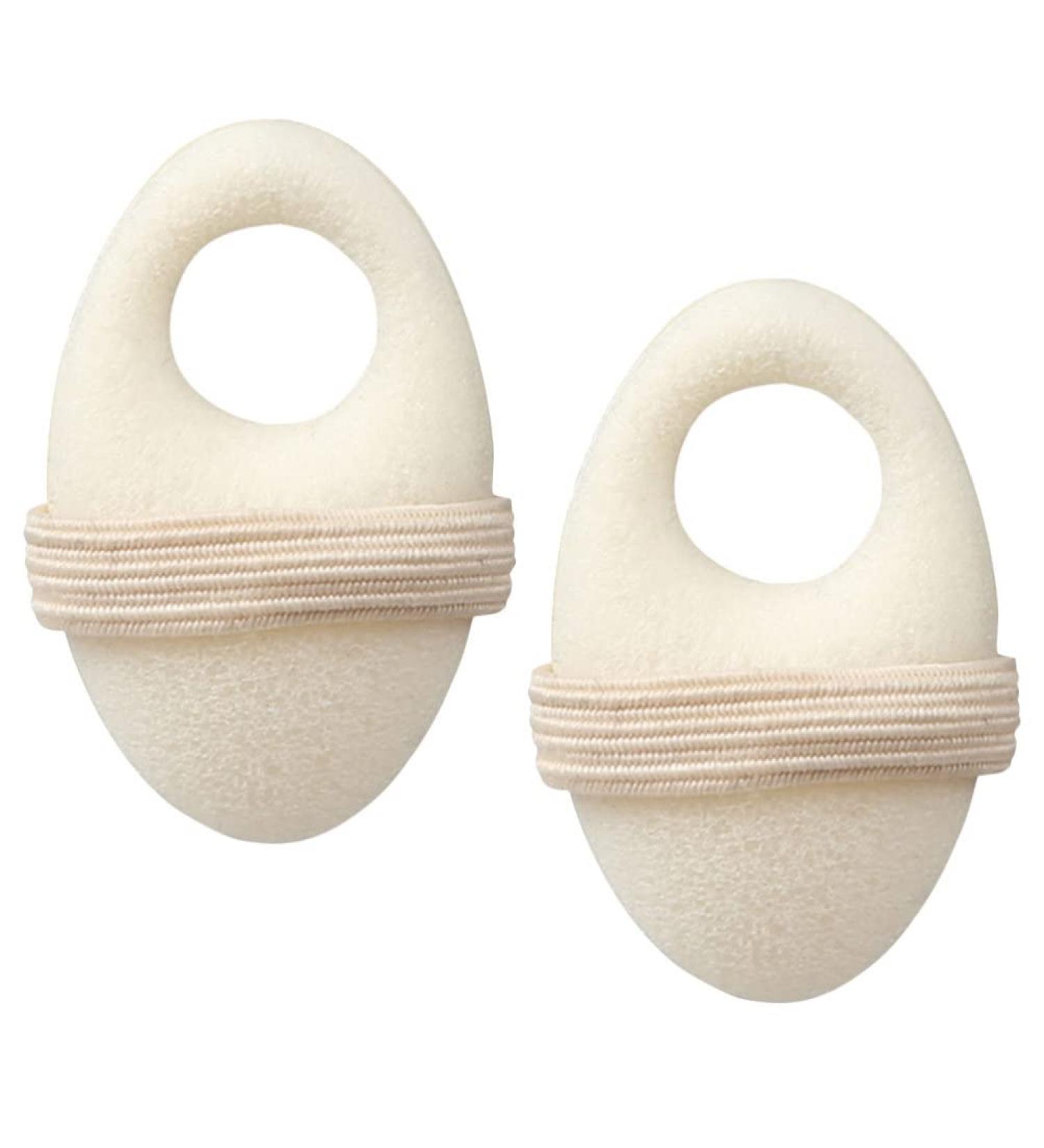 Beavorty Foam Corn Cushions - 2pcs Toe Pads with Elastic Strap for Callus, Bunion, and Toe Protection - White - Buy Online on SooperMarket.com