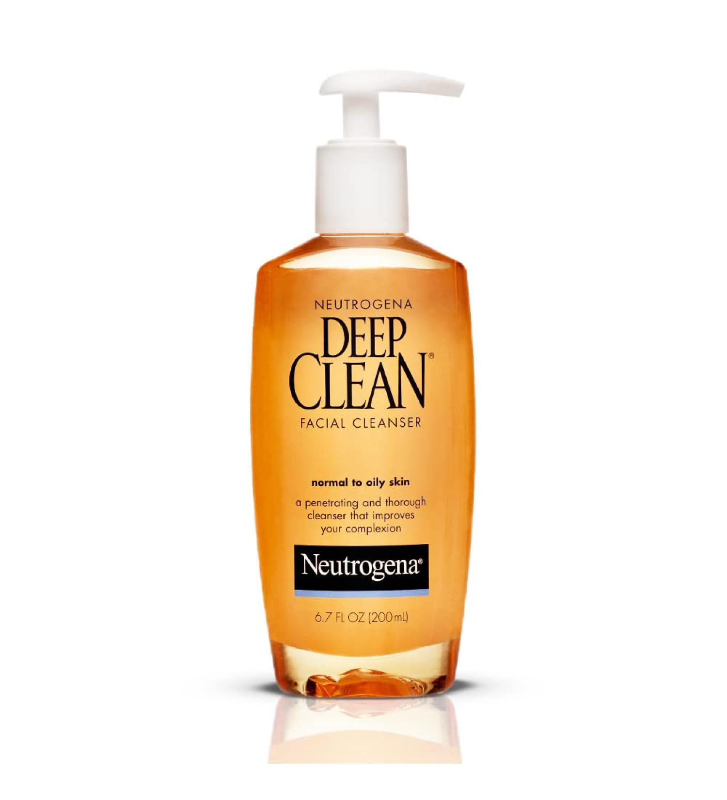 Neutrogena Deep Clean Daily Facial Cleanser 6.7 fl. oz - Beta Hydroxy Acid for Normal to Oily Skin - Buy Online on SooperMarket.com