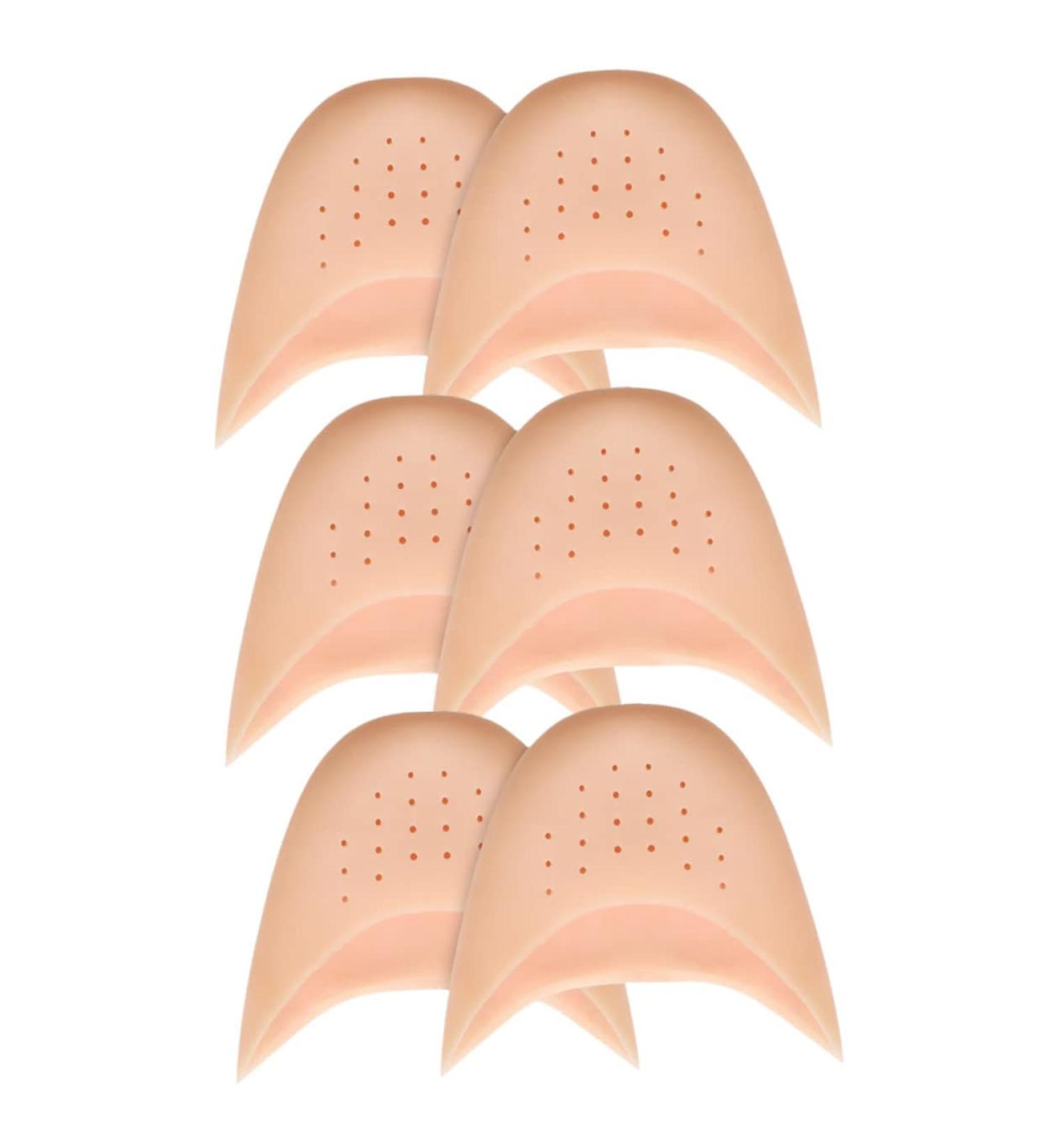 Cabilock 6pcs Silicone Gel Toe Protector Set - Reusable Dance Shoe Filler for Daily Use | Breathable Toe Sleeve Accessory - Buy Online on SooperMarket.com