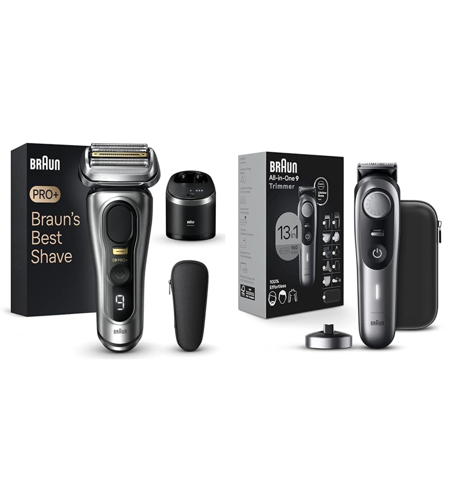 Braun Series 9 PRO+ Electric Shaver & All-In-One Style Kit Series 9 9440 13-in-1 Trimmer for Men with Beard Trimmer Shaver + Series 9 9440 - Buy Online on SooperMarket.com