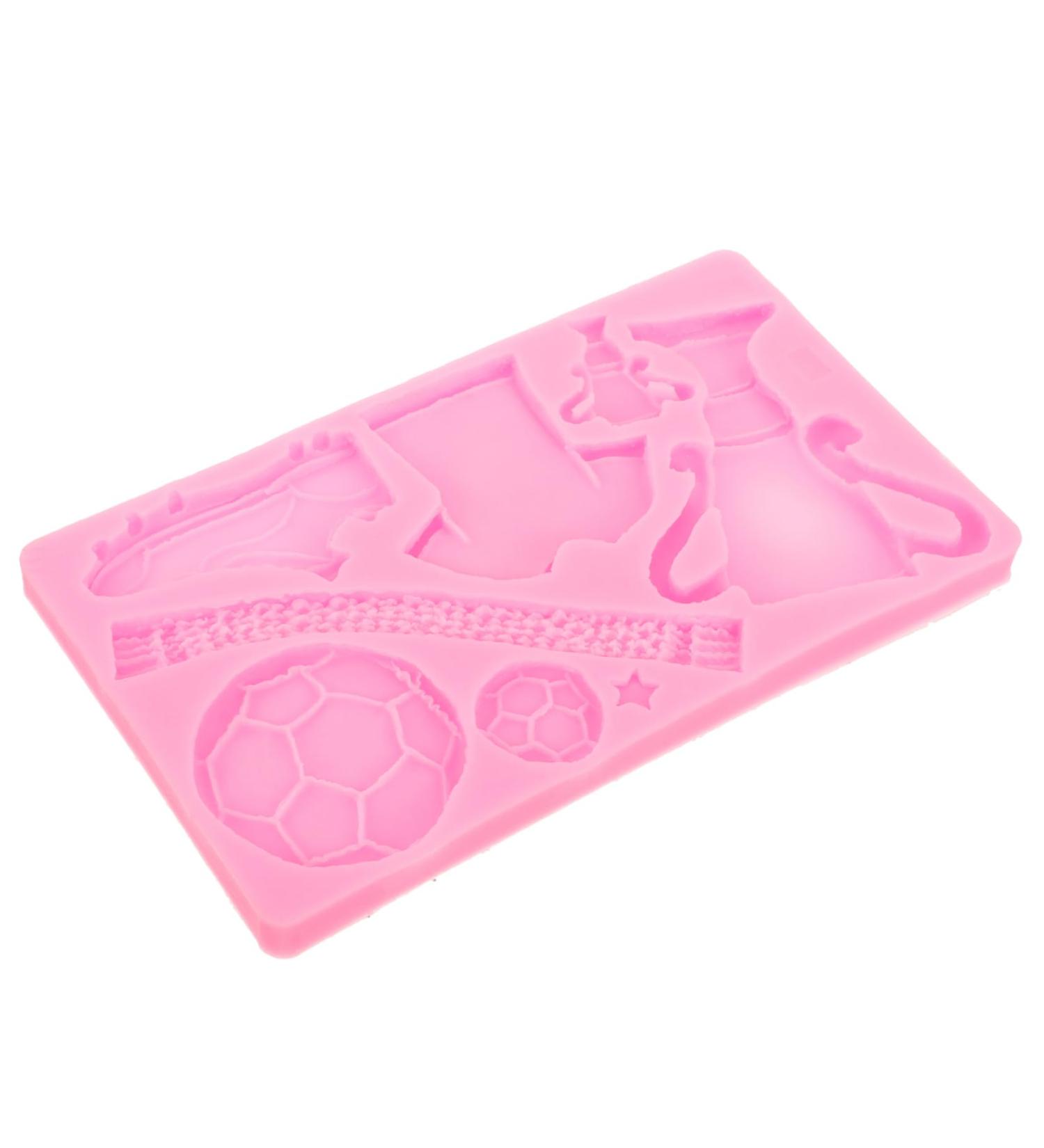 STOBOK Silicone Baking Mold Sports Shoes Sports Ball Theme Mold Soft Cake Mold Supple Fondant molds Chewing Gum Trophy aldult Decorate Football kit Chocolate Adult molds - Buy Online on SooperMarket.com