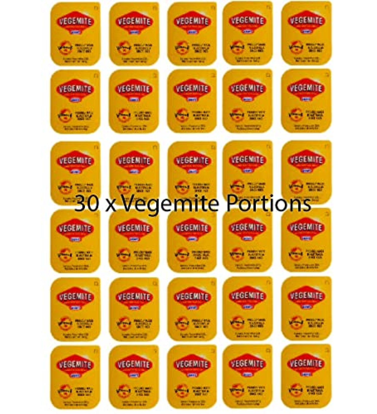 30 x Vegemite Portions 4.8g - Authentic Australian Food | Buy Online - Buy Online on SooperMarket.com