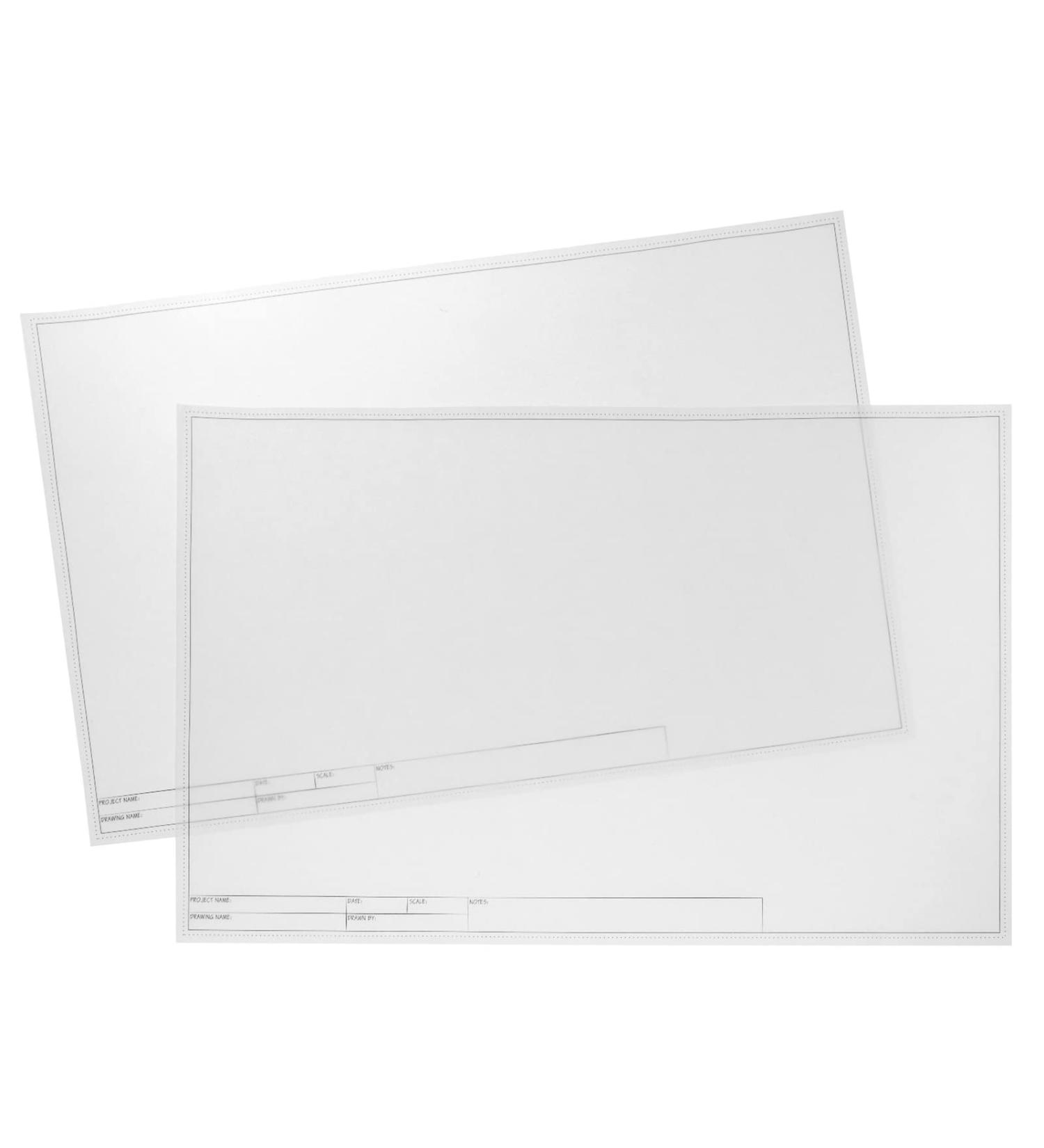 Translucent Architectural Vellum Paper  Drafting Sheets 11x17 with Engineer Title Block (20 Pieces) - Buy Online on SooperMarket.com