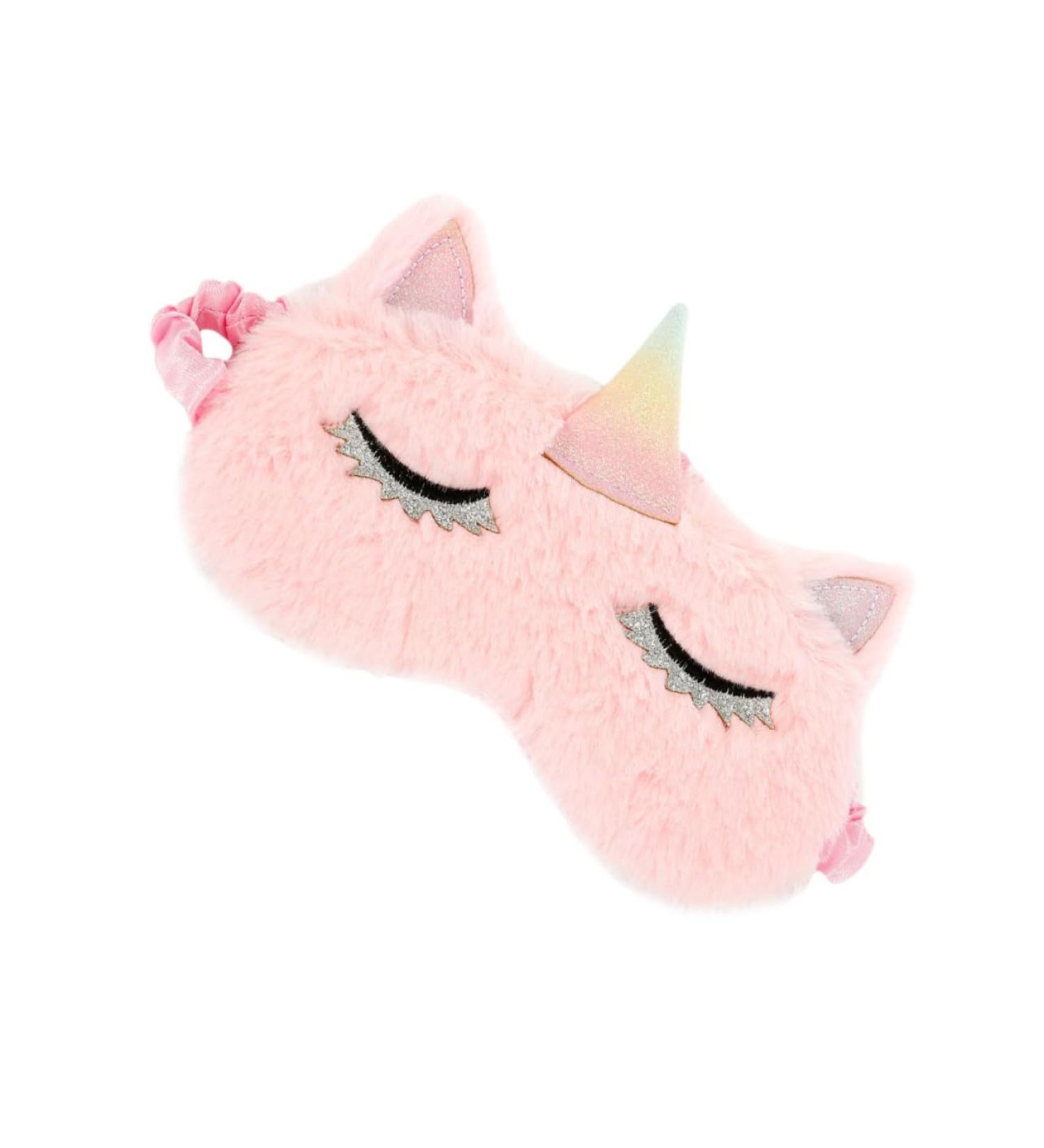 Child's Pink Embroidered Eye Mask with Makeup Eyeshadow Design - 1 Count - Buy Online on SooperMarket.com