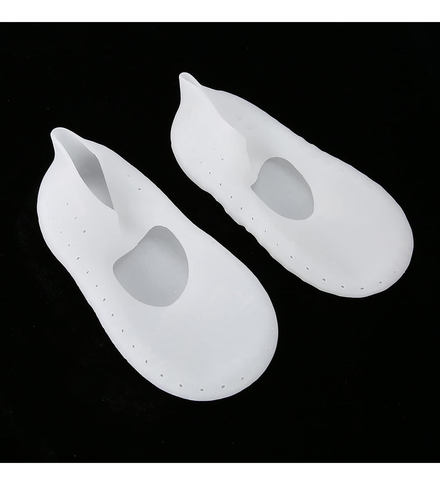TYCIONG 1 Pair Silicone Socks Foot Protector Anti Tear Protection Foot Care Tool Prevention Socks (M) White M - Buy Online on SooperMarket.com