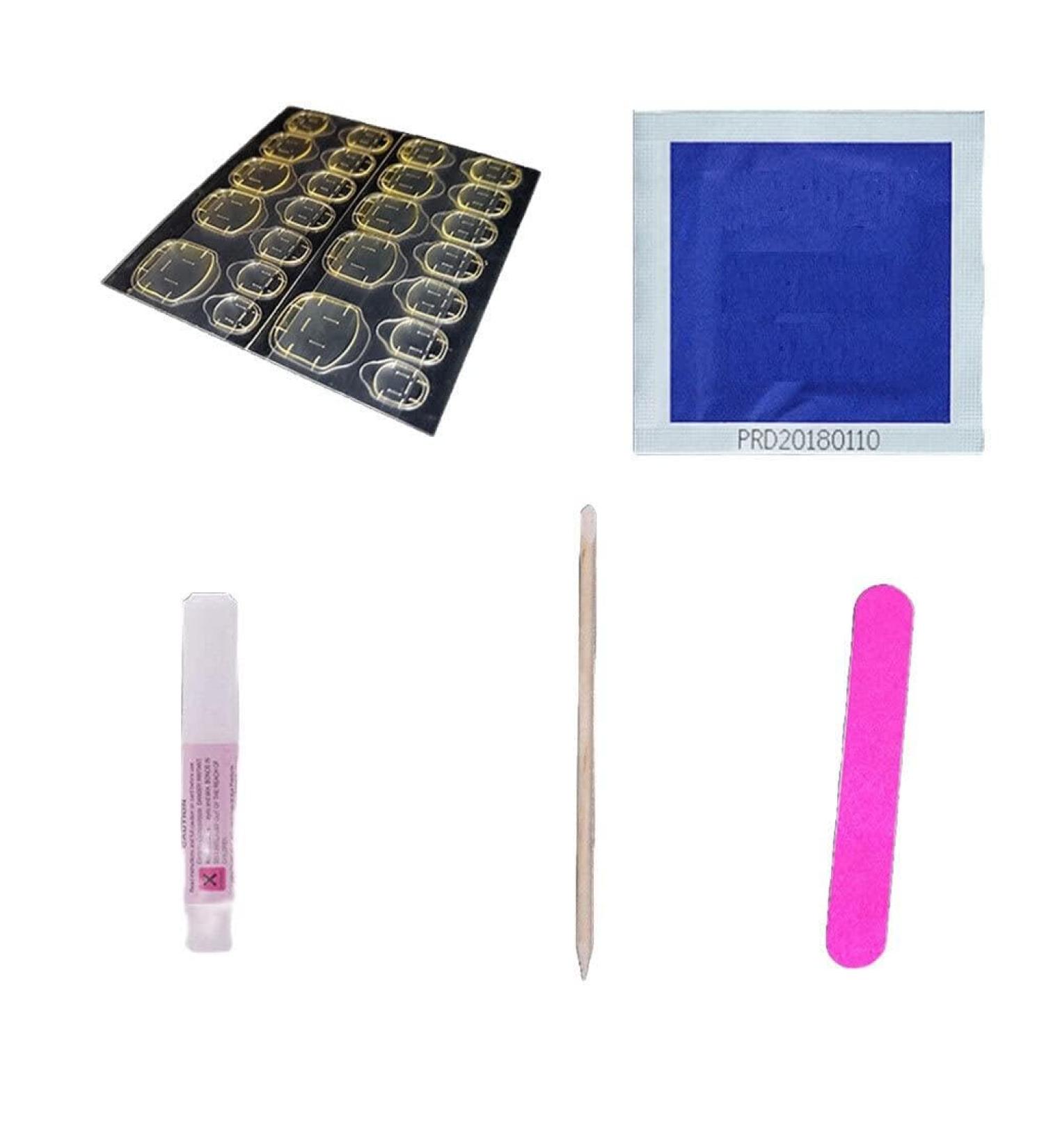 Dajidafu Women Adhesive Toe Nail Set Salon Removable Artificial Toenail Removal Stick Polishing File Art Tool Kit Pedicure - Buy Online on SooperMarket.com