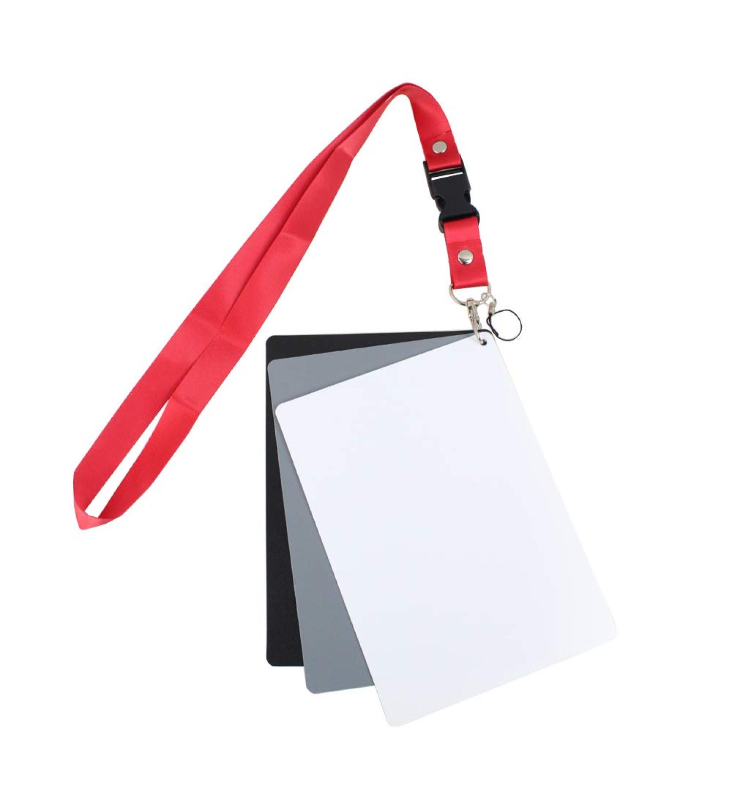 Foto&Tech Waterproof 18% Grey Card White Balance Exposure Photography Set - DSLR Calibration Checker for Video, Digital, Film - 5x7 Inch - Buy Online on SooperMarket.com