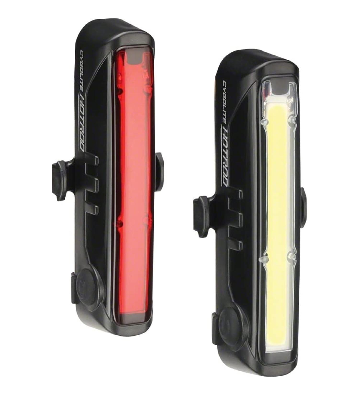 Cygolite Hotrod 110 Lumen Front Light & Hotrod 50 Tail Light USB Rechargeable Bike Light Combo Set,Compact,HR-110-50