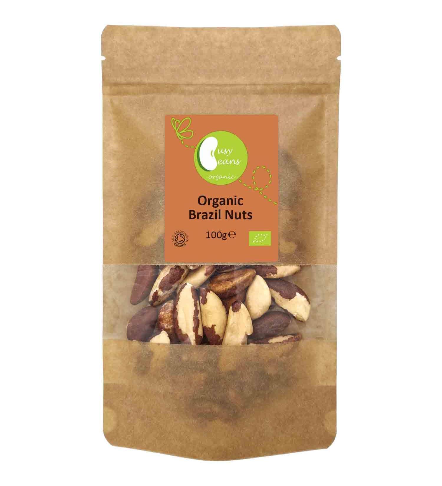 Organic Brazil Nuts - Certified Organic - by Busy Beans Organic (100g) - Buy Online on SooperMarket.com