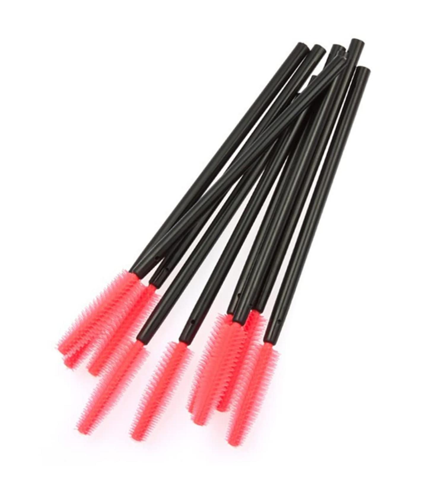 50PCS Disposable Silicone Eyelash Brush Wands & Eyebrow Applicators - Perfect for Eyelash Extensions & Makeup Tools | International Shipping - Buy Online on SooperMarket.com