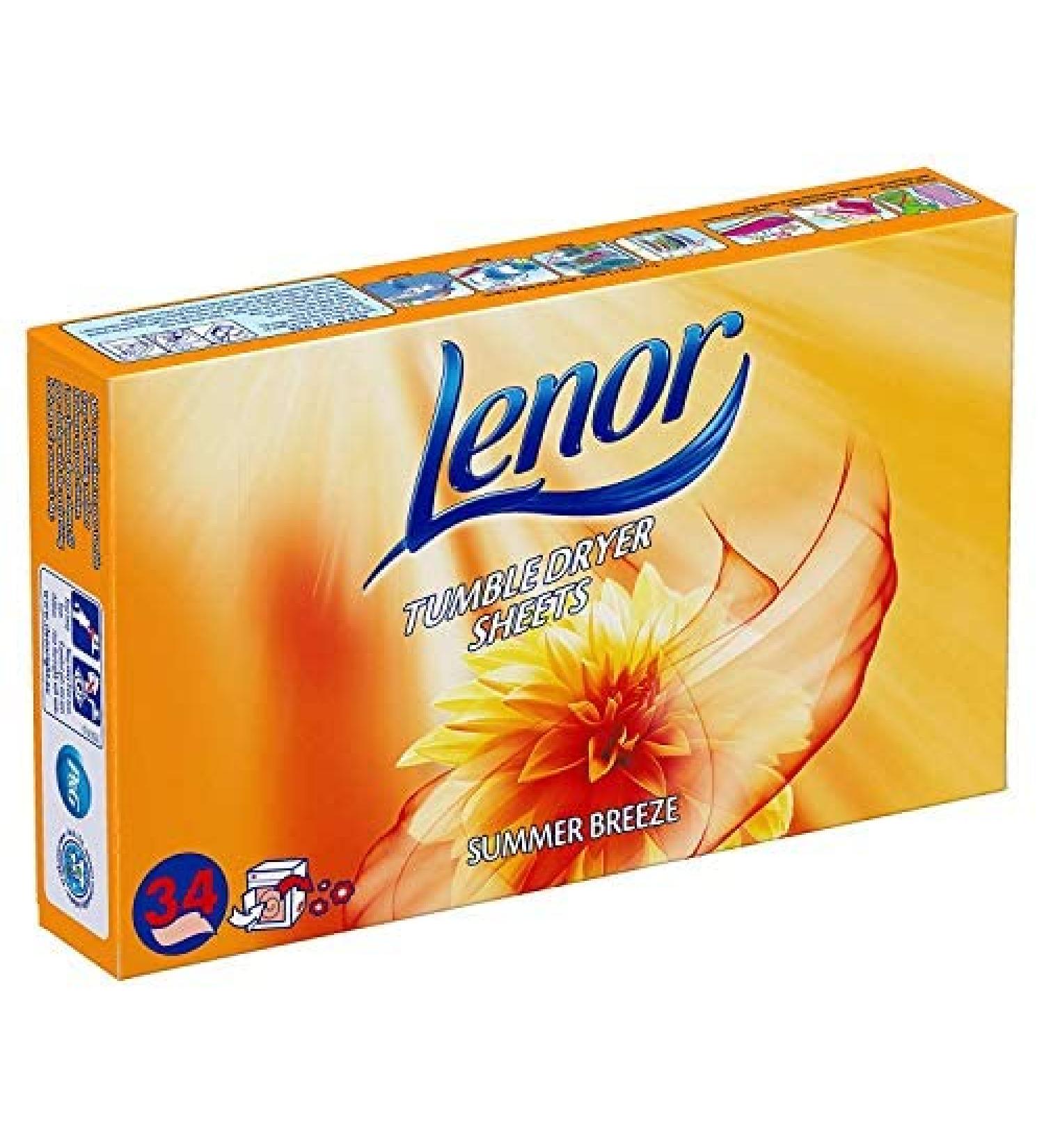 1 x 34 Tumble Dryer Sheets Summer Breeze Laundry Linen Fabric Conditioner Fresh Clothes - Buy Online on SooperMarket.com