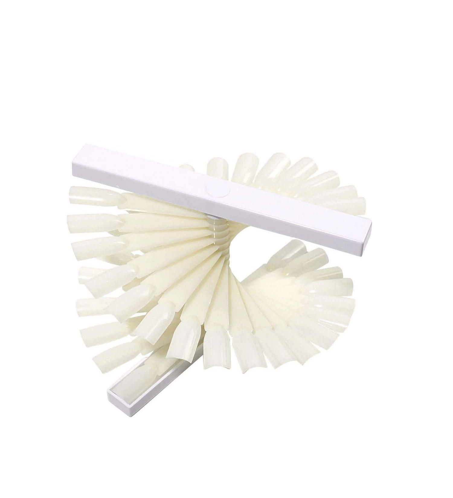 36PCS Fan-Shaped Nail Art Tips Display Board - Spiral Polish Practice Tool for Stunning Nail Designs - Buy Online on SooperMarket.com