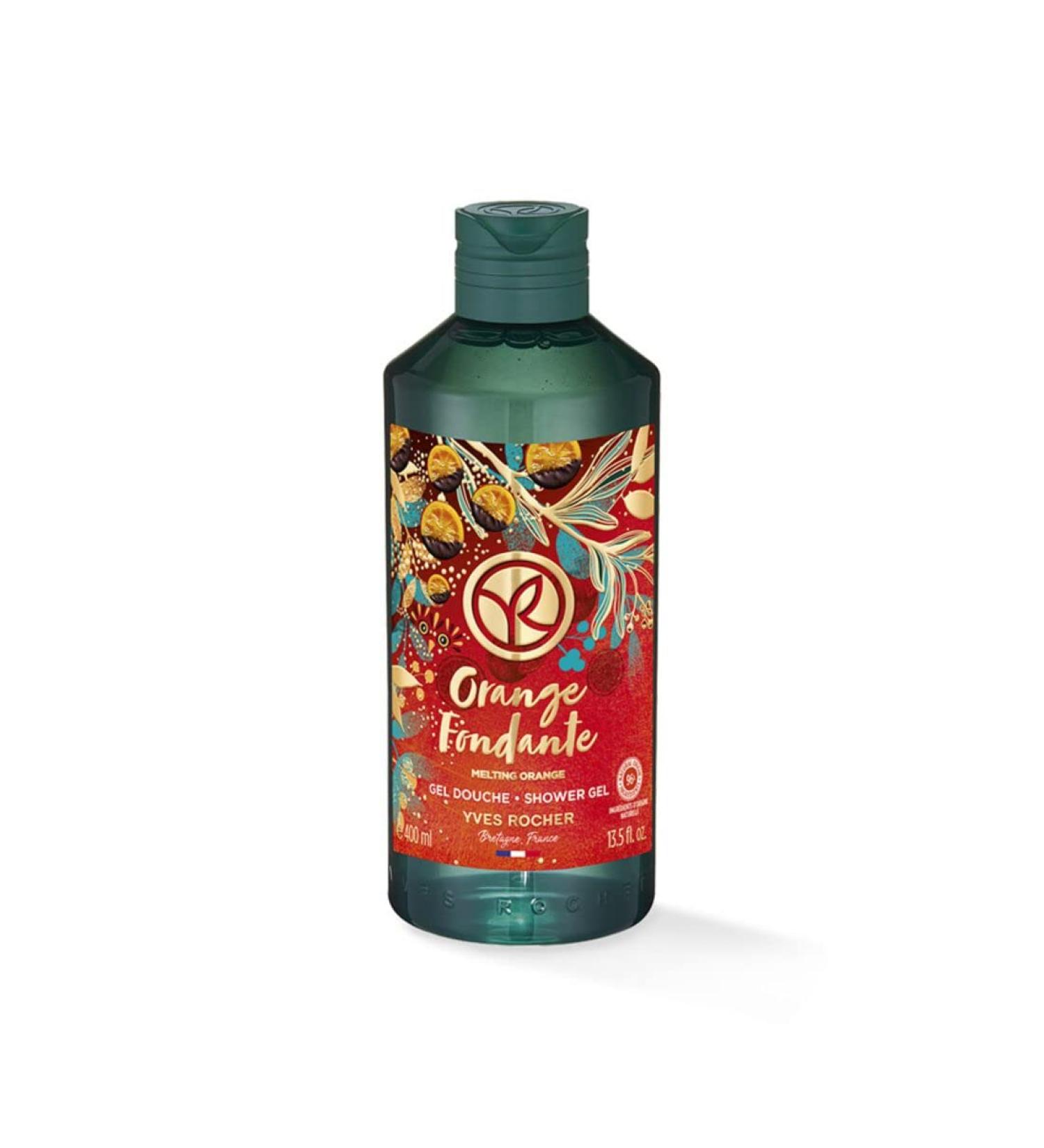 Yves Rocher Christmas Collection Melting Orange with Chocolate Bath & Shower Gel 400 ml./13.5 fl.oz.