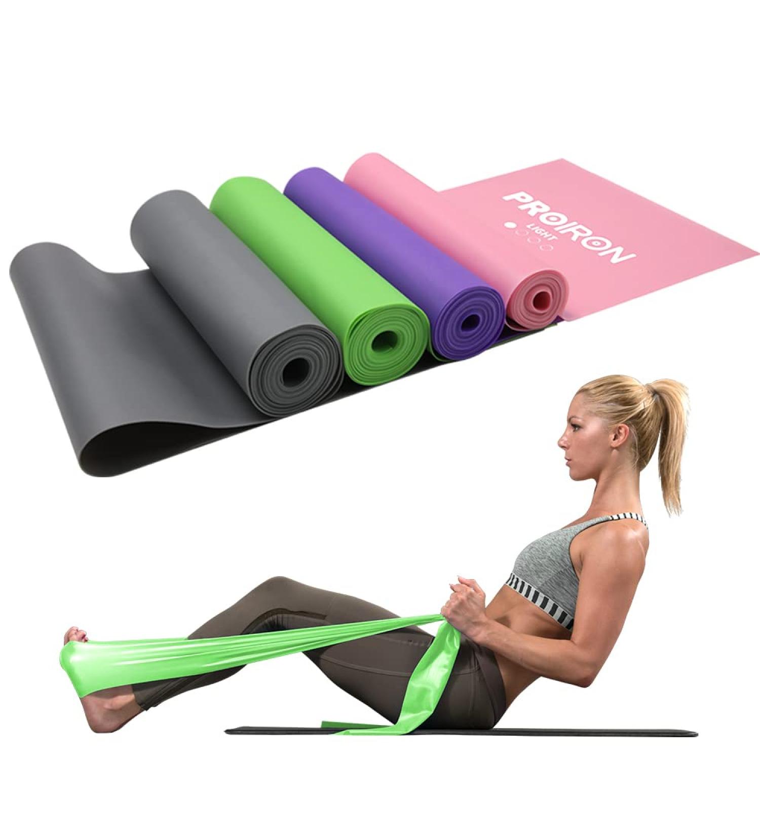 PROIRON Latex-Free Resistance Bands for Strength Training - Light/Medium/Heavy - Green - 1.5m - 25lb - Buy Online on SooperMarket.com