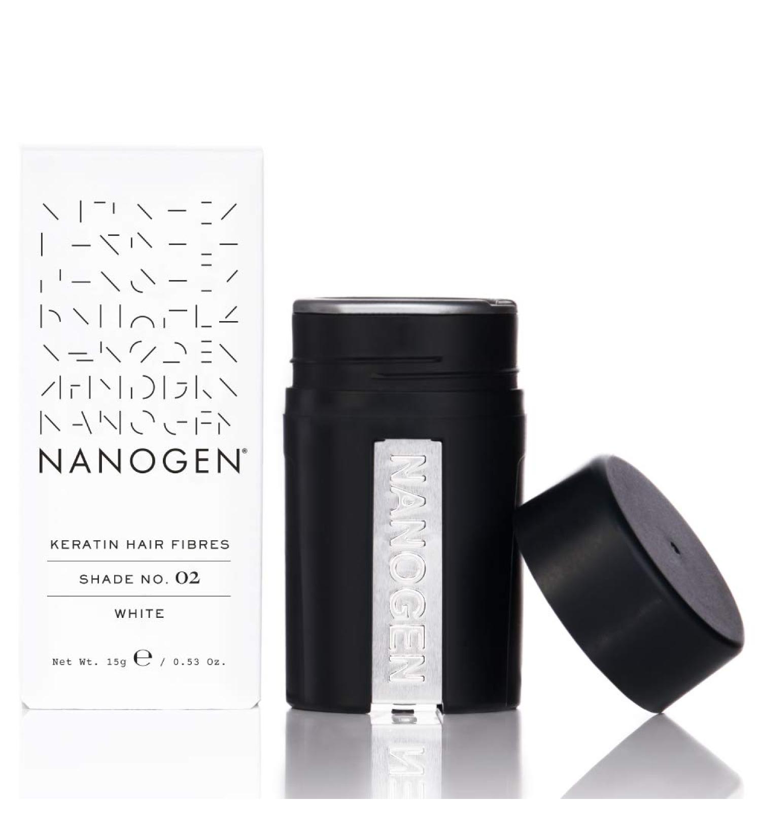 Nanogen Hair Fibres 15g - White (Pack of 1) | Hair Loss Concealer - Buy Online on SooperMarket.com