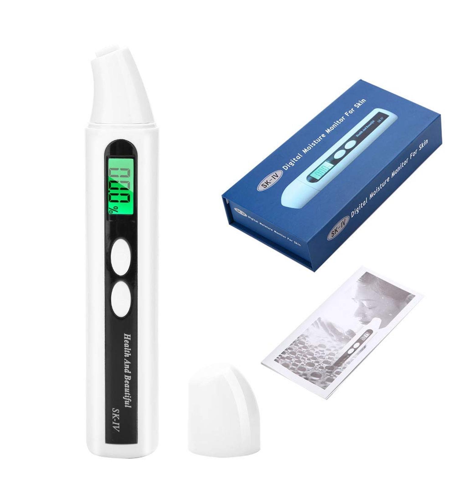 Digital Face Skin Tester Tests Moisture and Fat 0 99.9% Skin Analyzer Monitor Skin Moisture Oil Tester Skin Analyzer with LCD Digital - Buy Online on SooperMarket.com