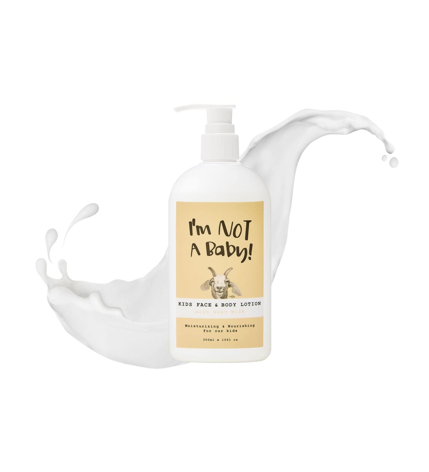 Kids Face & Body Lotion - Allergen-Free Dermatologist Tested Cruelty-Free Goat Milk & Milk Sugar - Gentle Care for Kids 10 fl oz - Buy Online on SooperMarket.com