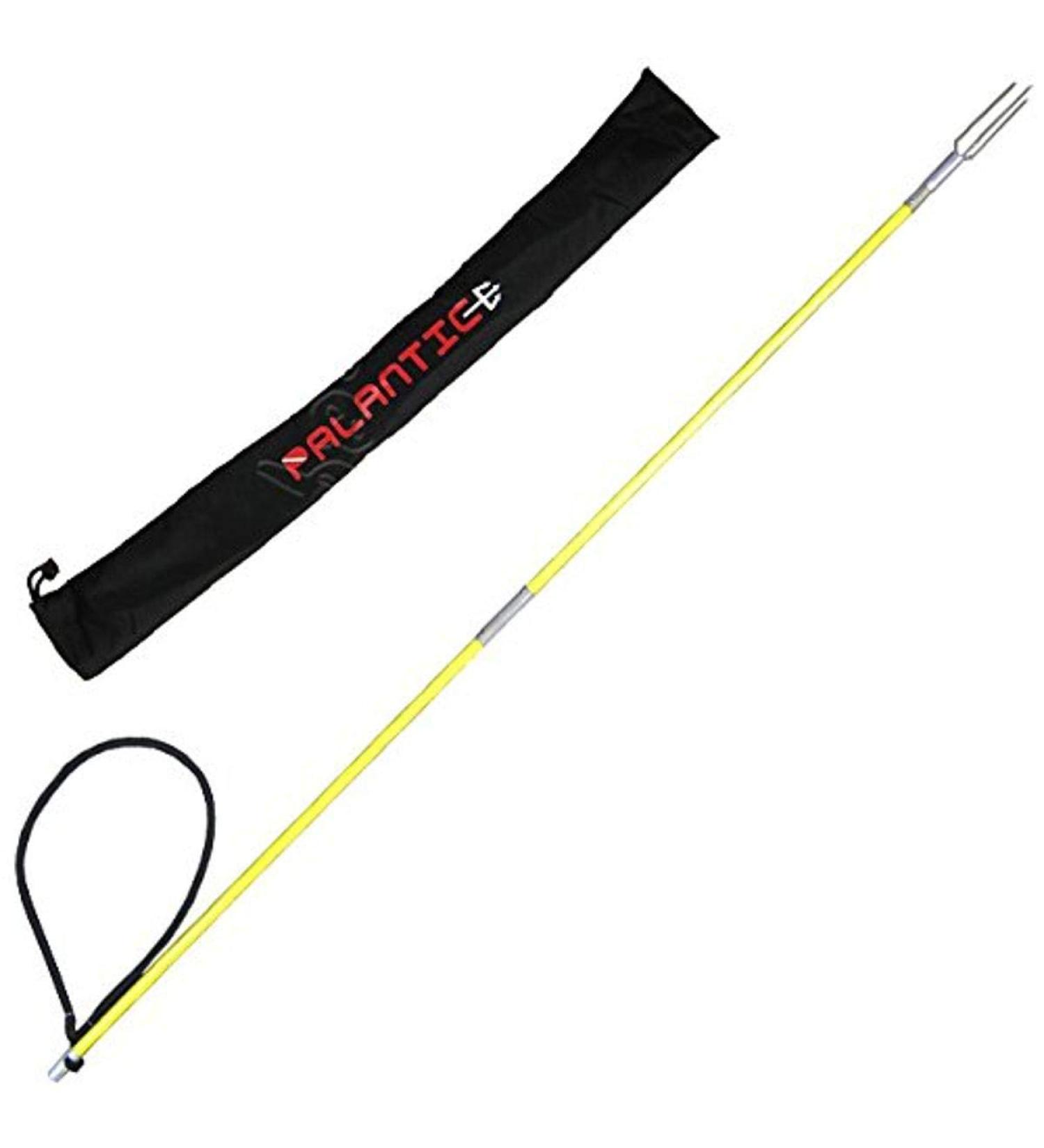 Scuba Choice Fiber Glass 4.5' Travel Two Piece Spearfishing Pole Spear with Lionfish Barb Tip and Bag