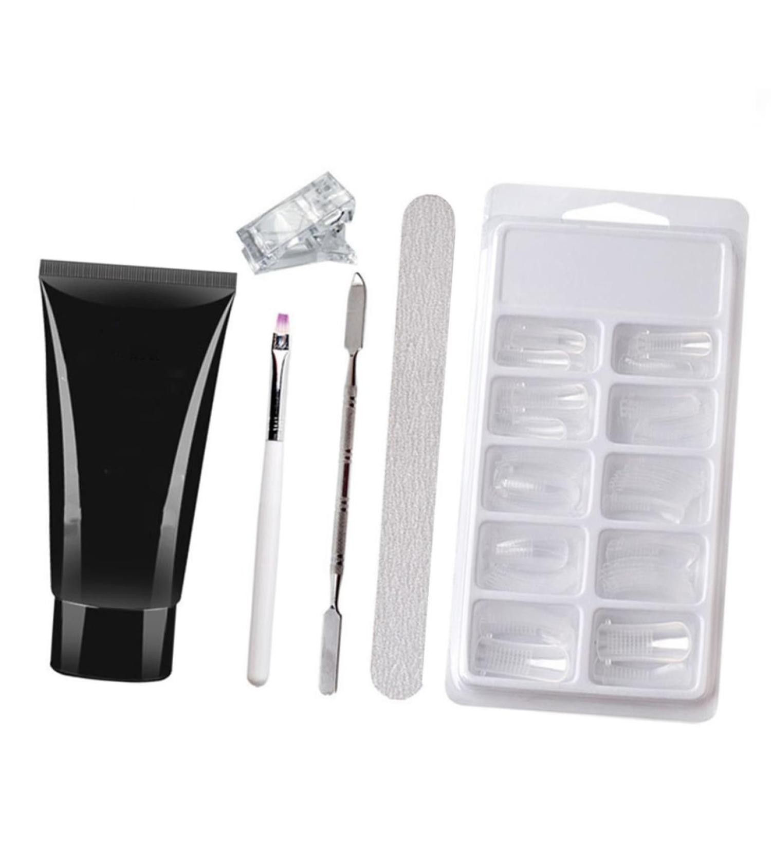 minkissy 3 Sets Nail Extension Glue Set Nail Extension Gel Kit Nail Lengthen Kit Nail Enhancement Trial Kit Gel Extension Nail Kit Nail Extension Kit Nail Tips Gel Plastic Manicure Builder - Buy Online on SooperMarket.com