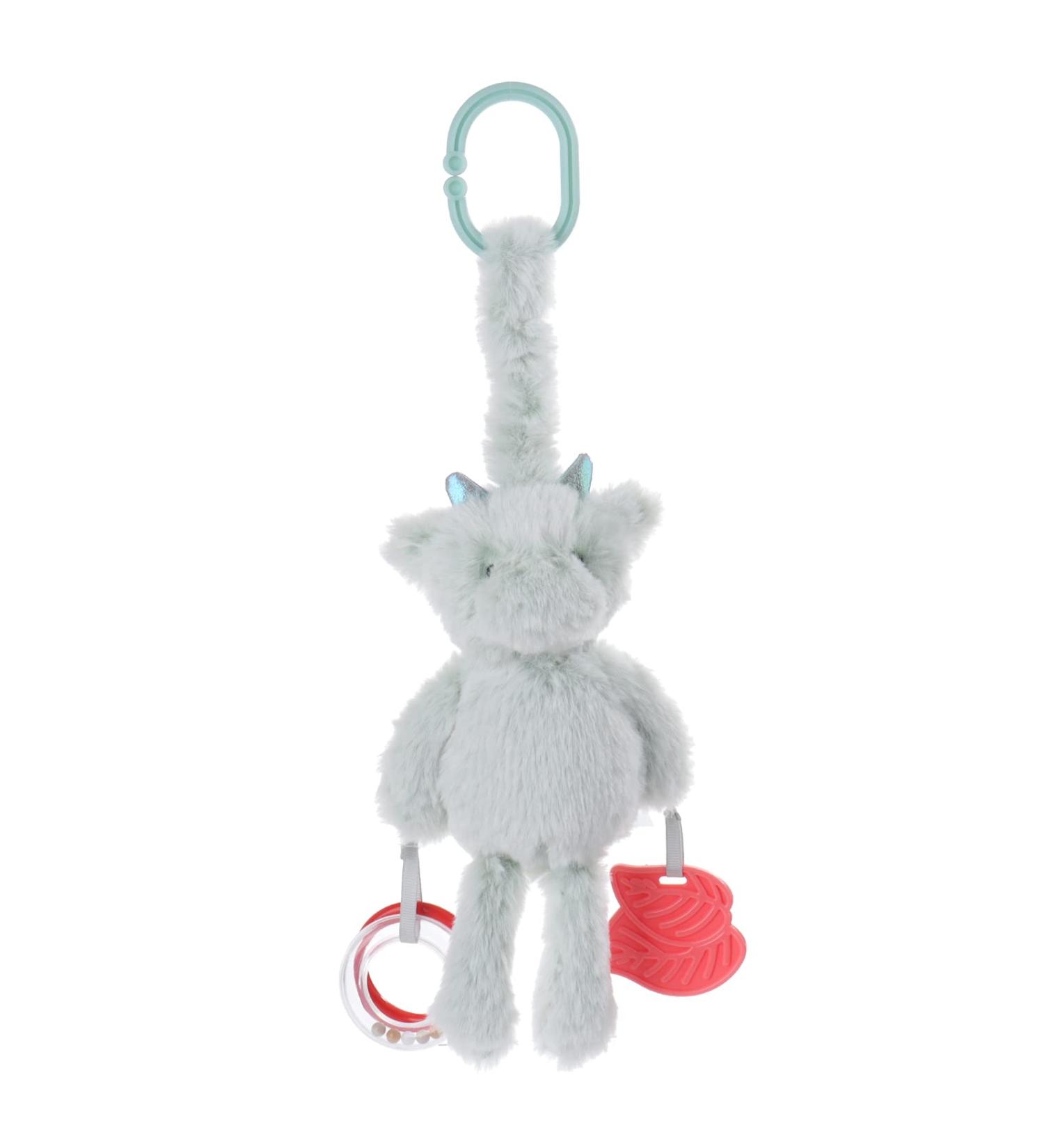 Apricot Lamb Plush Dragon Baby Toy - Rattle & Teether - 8.5 Inches - Buy Online on SooperMarket.com