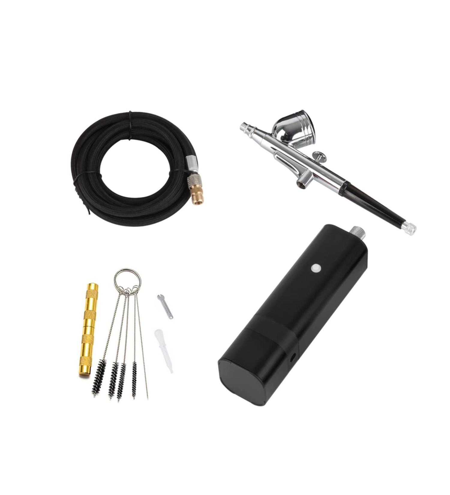 Universal Paint Spraye Airbrush Kit with Dual Action Gravity Type Spray Gun for Art Model Body Paint Artist Makeup Nail Tattoos Cake Tools Painting Varnishing Lacquering - Buy Online on SooperMarket.com