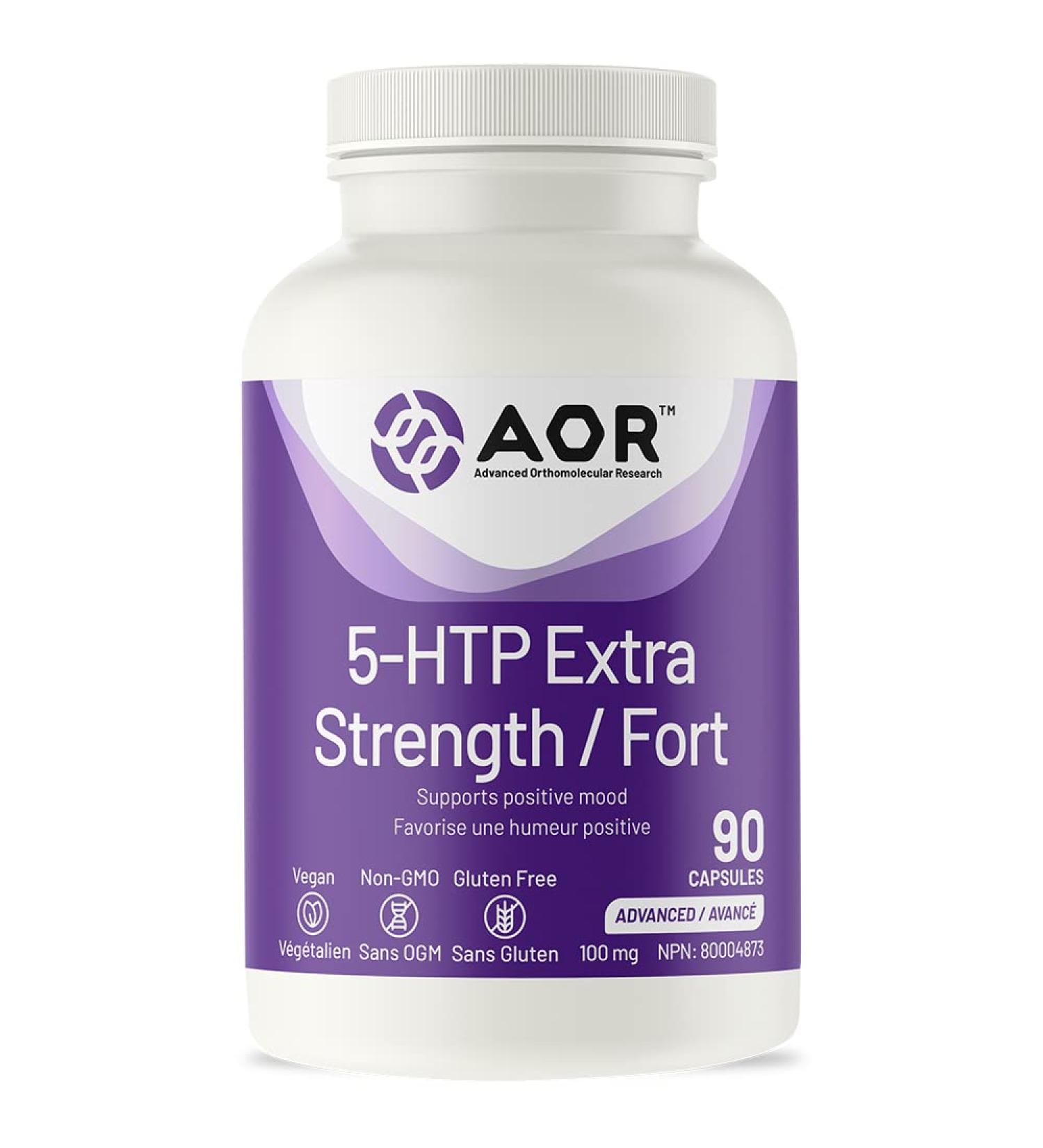 AOR - 5-HTP Extra Strength 90 Capsules - Supports Positive Mood 90 count (Pack of 1) - Buy Online on SooperMarket.com