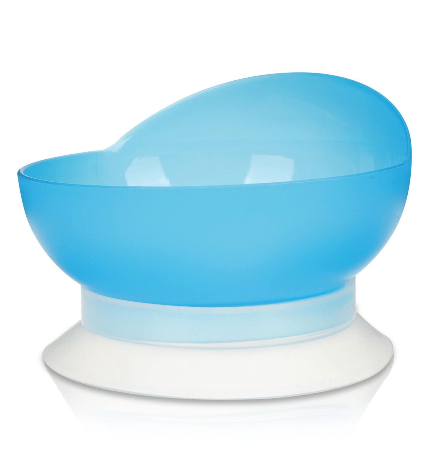 Suction Cup Bowl Silicone Scooper Bowl Suction Plate Disabled Person Bowl Self Feeding Bowl Elderly Assistant Dish for Handicapped Person - Buy Online on SooperMarket.com