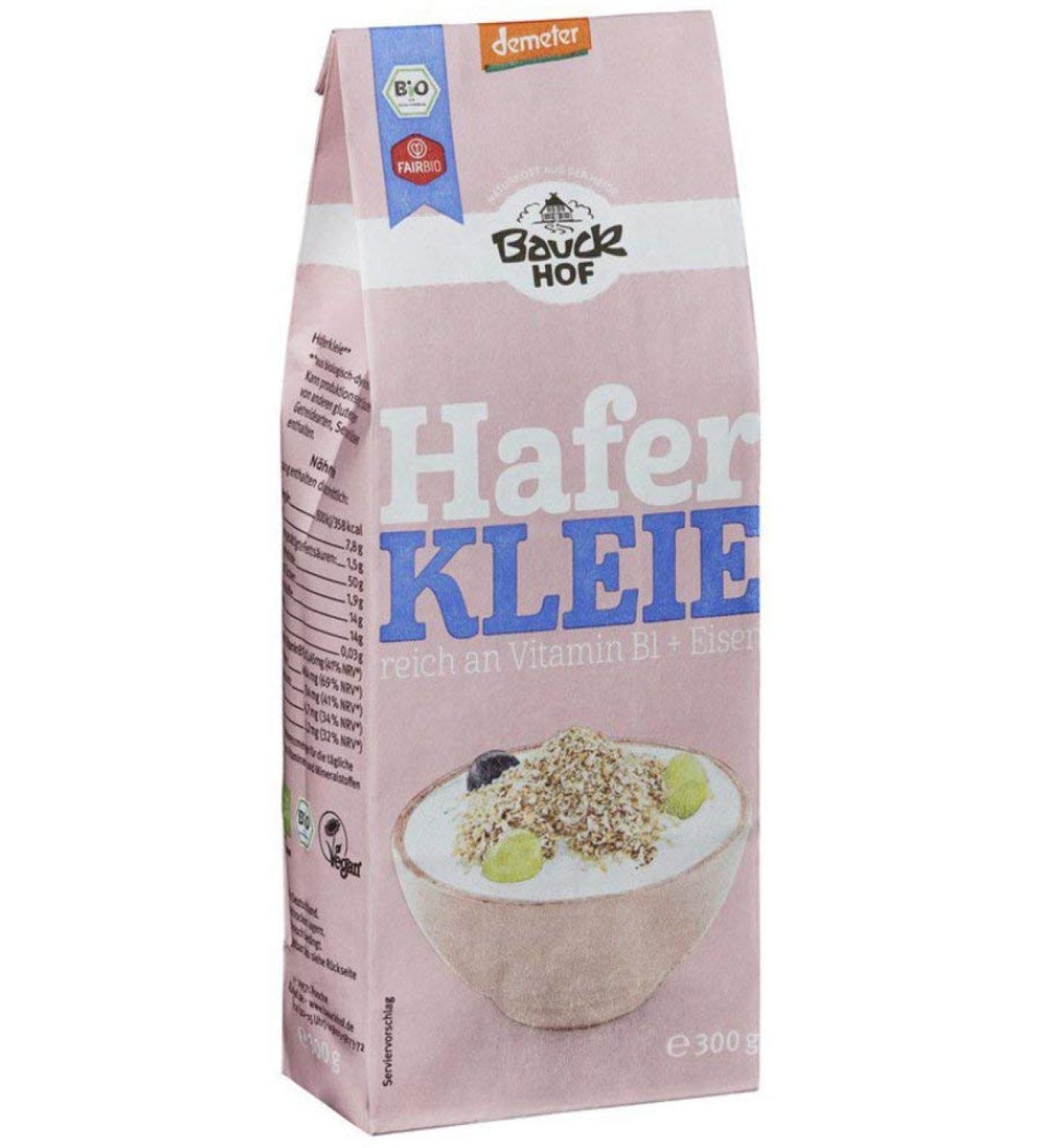 Bauckhof Bio Bauck Demeter Oat Bran (6 x 300 gr)