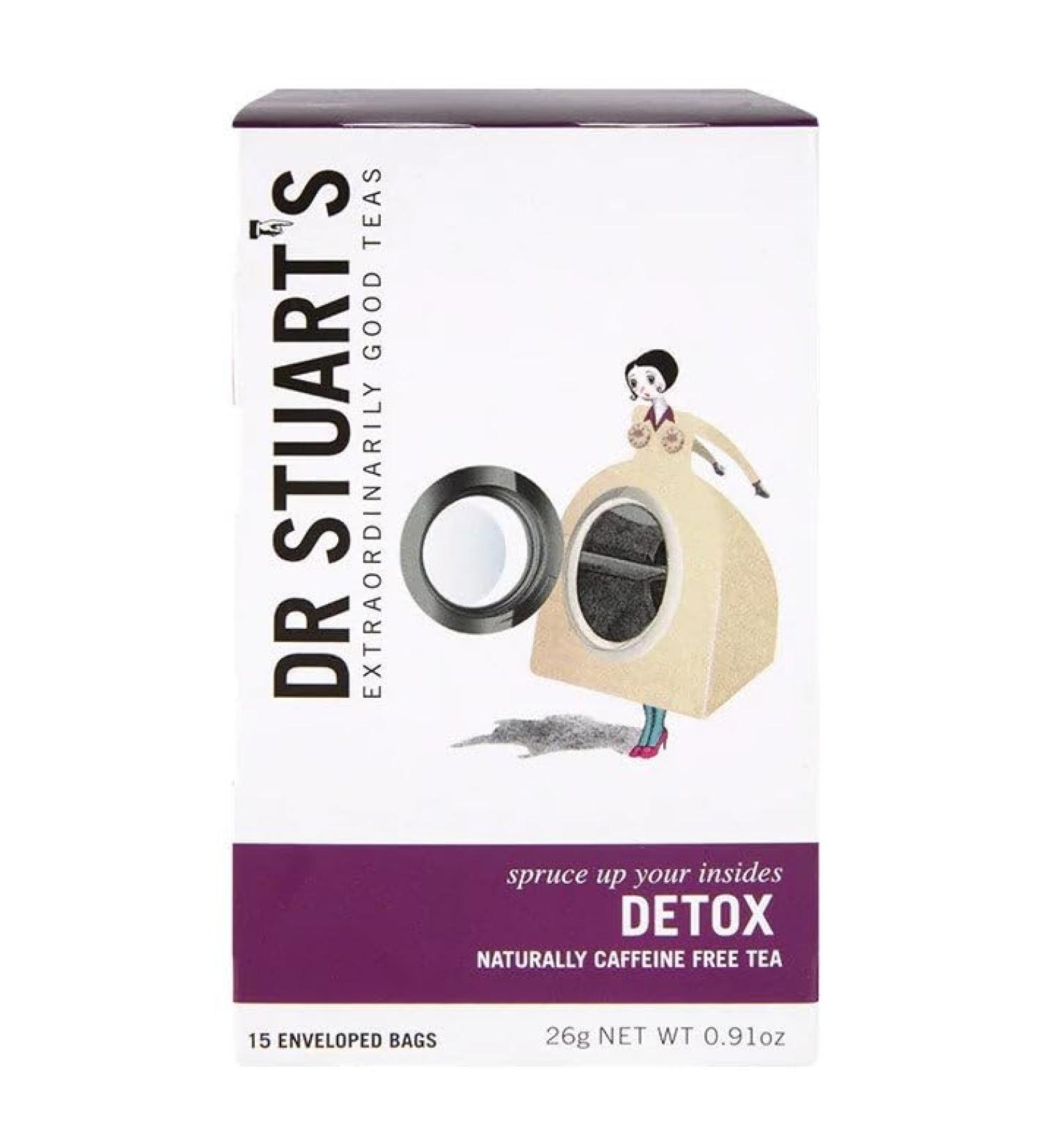 Dr Stuarts Detox Herbal Tea 15 Bags - Made in a Carbon Neutral Factory - Queens Award for Enterprise