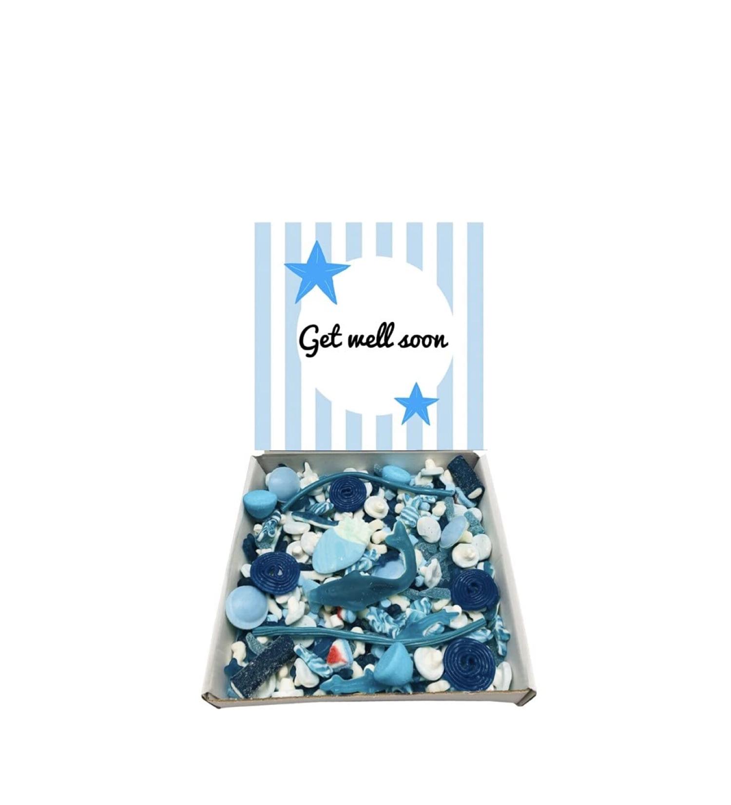 Get Well Gift Pick n Mix 1KG Blue Sweet Selection Box Sweet Hamper Present gift - Buy Online on SooperMarket.com