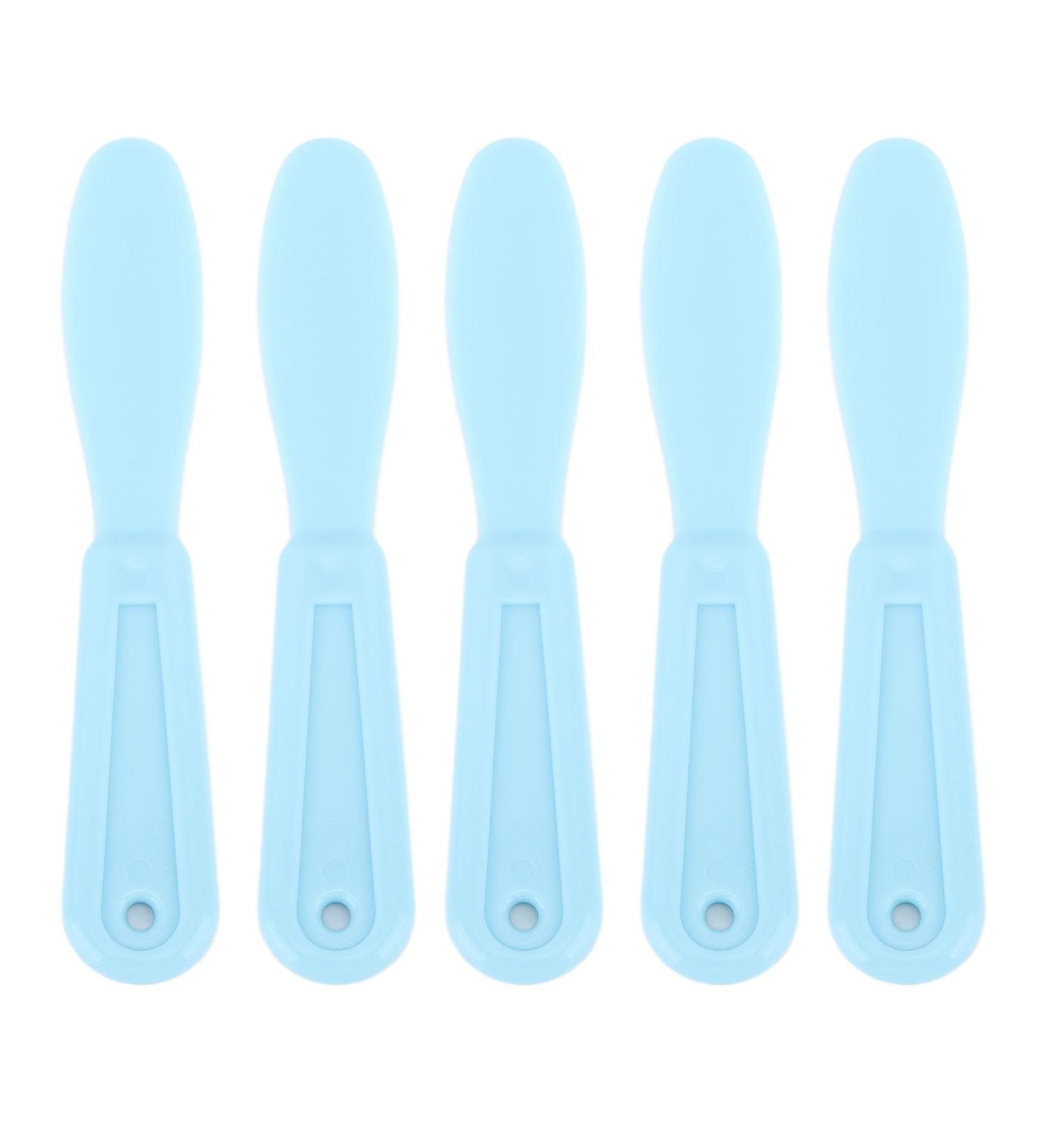 5pcs Dental Plastic Spatula Set - Impression Tool Mixing Knife & Plaster Spatula for Alginate Materials - Light Blue - Buy Online on SooperMarket.com