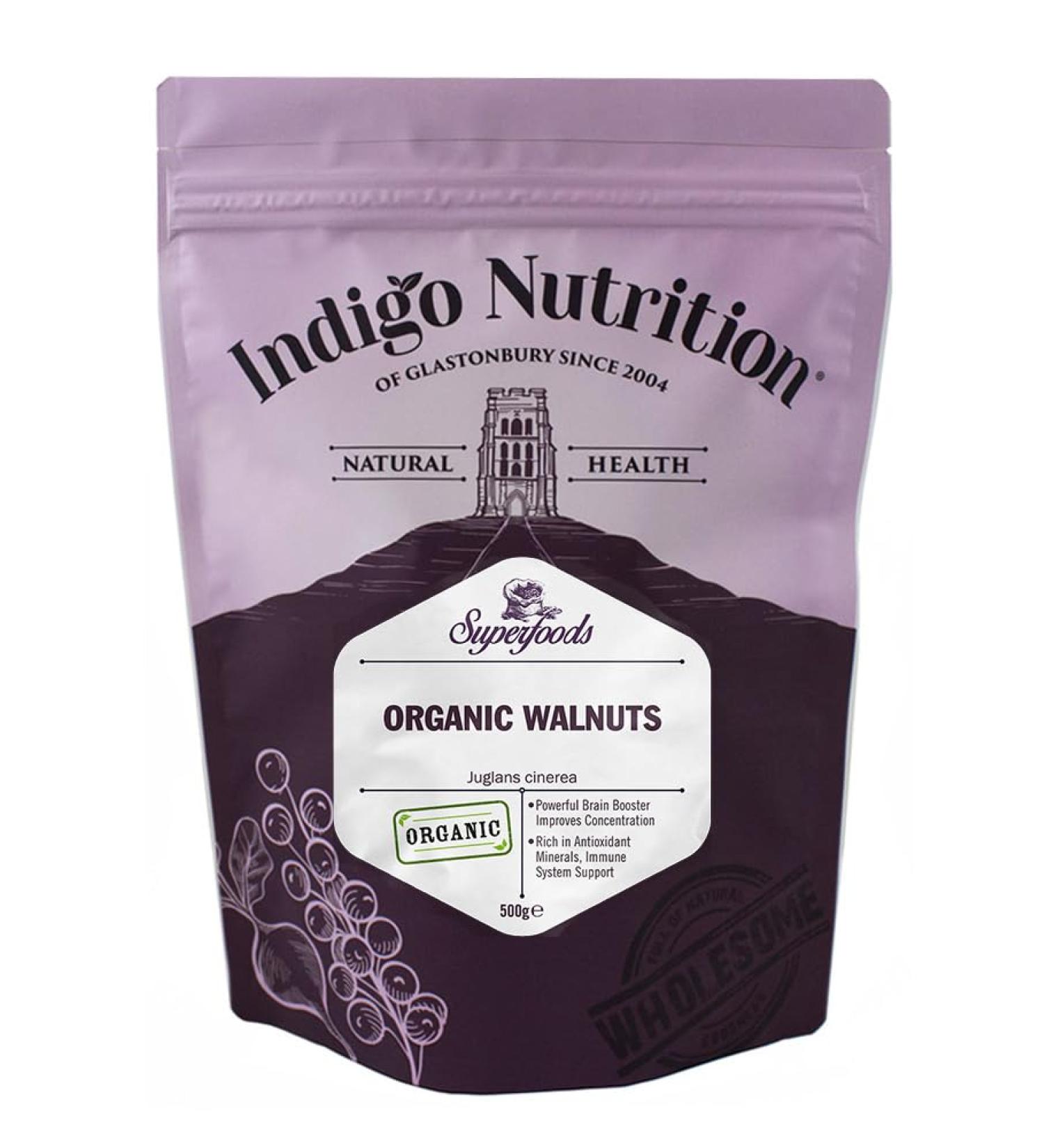 Indigo Herbs Organic Walnuts 500g Organic 500g