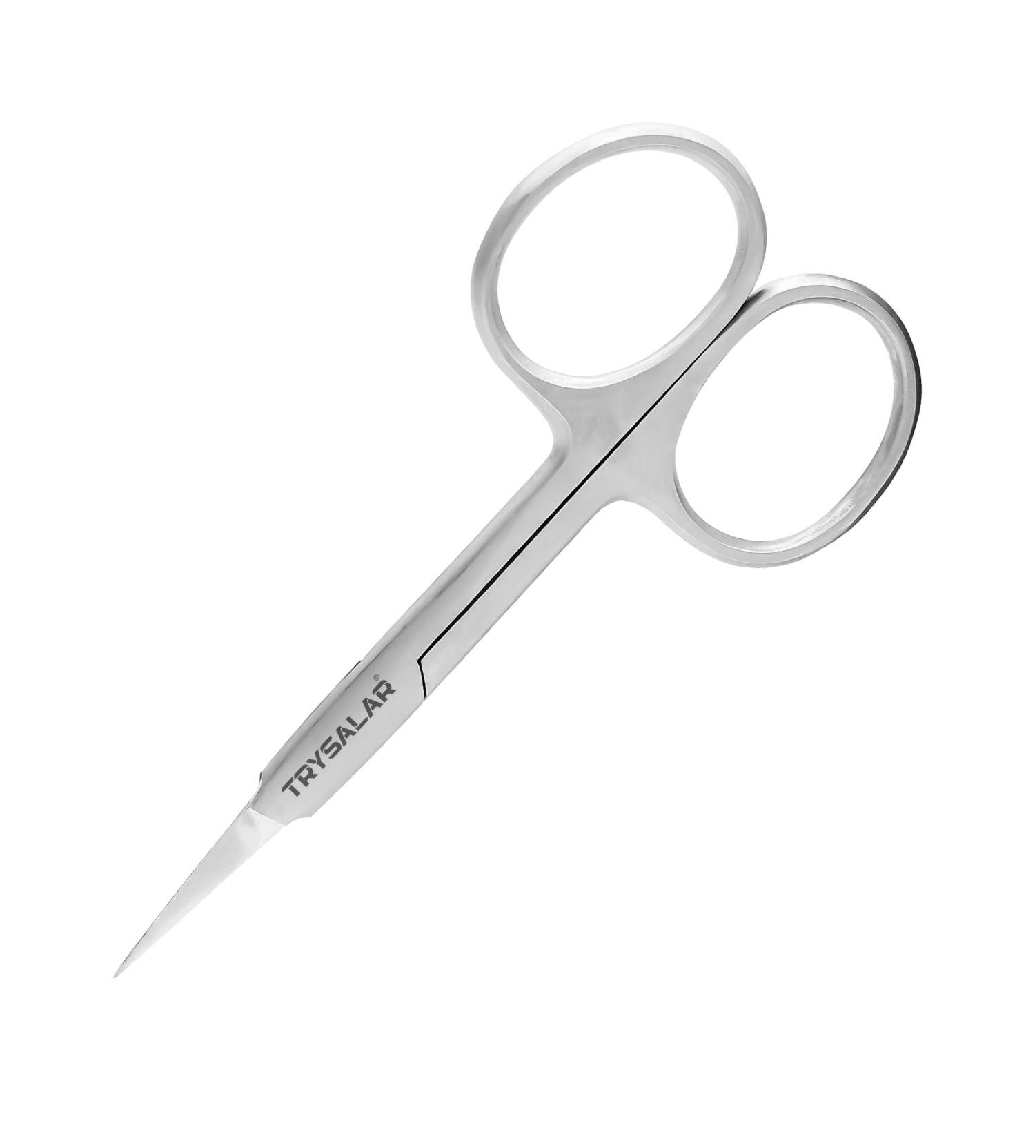 TrySalar Cuticle Nail Scissors Professional Small Sharp Straight Stainless Steel Trimming Cutter for Men Women Toenails Finger Dead Skin Manicure Nose Beard Hair Eyebrows - Buy Online on SooperMarket.com