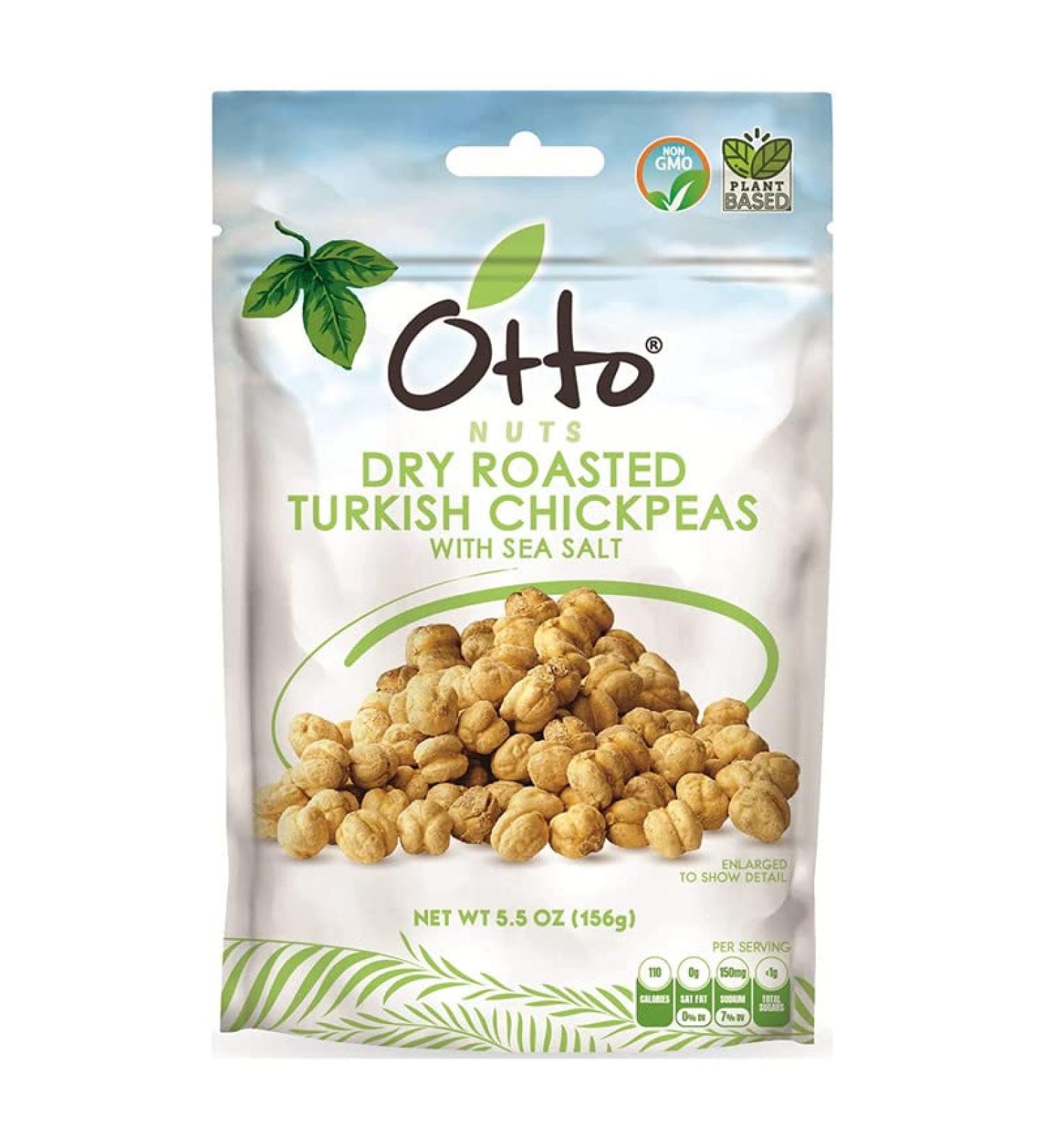 Otto Nuts - Dry Roasted Turkish Chickpeas with Sea Salt | Non-GMO Vegan Snack | High Protein 5.5 OZ Resealable Bag - Buy Online on SooperMarket.com