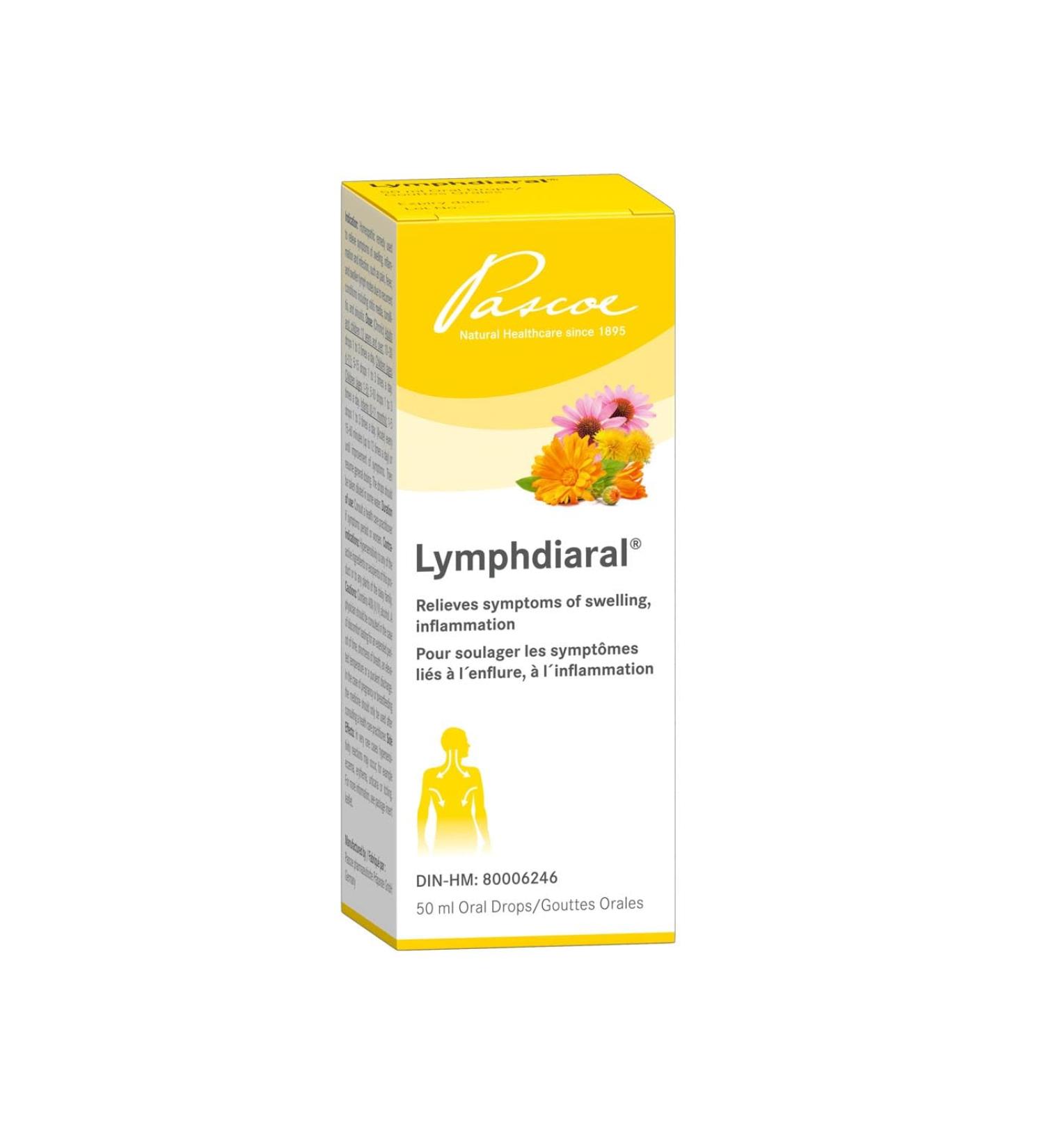 Pascoe Lymphdiaral Drops 50 mL Homeopathic remedy used to relieve symptoms of swelling inflammation and infection such as pain fever and swollen lymph nodes due to recurrent conditions including otitis media tonsillitis and sinusitis Calendula Dandelion A - Buy Online on SooperMarket.com