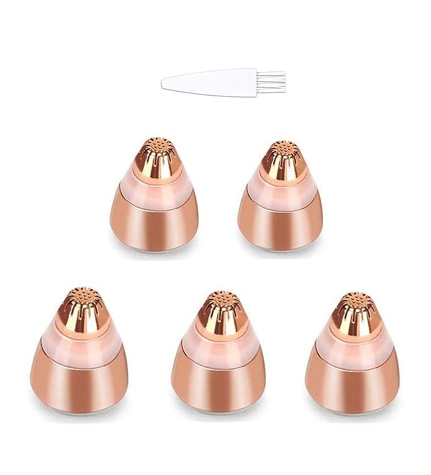 Greendhat Rose Gold Replacement Heads for Flawless Eyebrow Hair Remover - 5Pcs, Painless Trimmer Blades for Perfect Touch, Smooth Finish - As Seen On TV, 18K Gold-Plated - Buy Online on SooperMarket.com