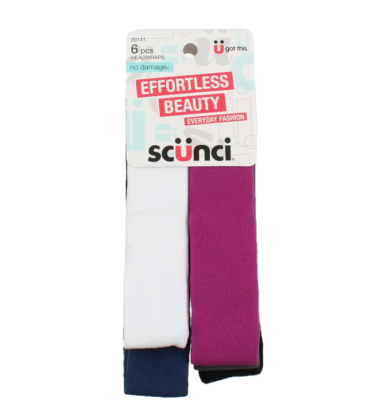 Scunci U Got This Stretch Soft Head Wrap 6 Pack - Assorted Colors - Buy Online on SooperMarket.com