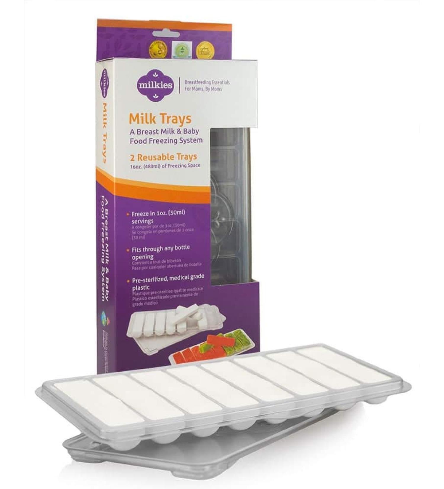 Fairhaven Health Milkies Milk Trays - Set of 2 for Easy Breast Milk Storage - Buy Online on SooperMarket.com
