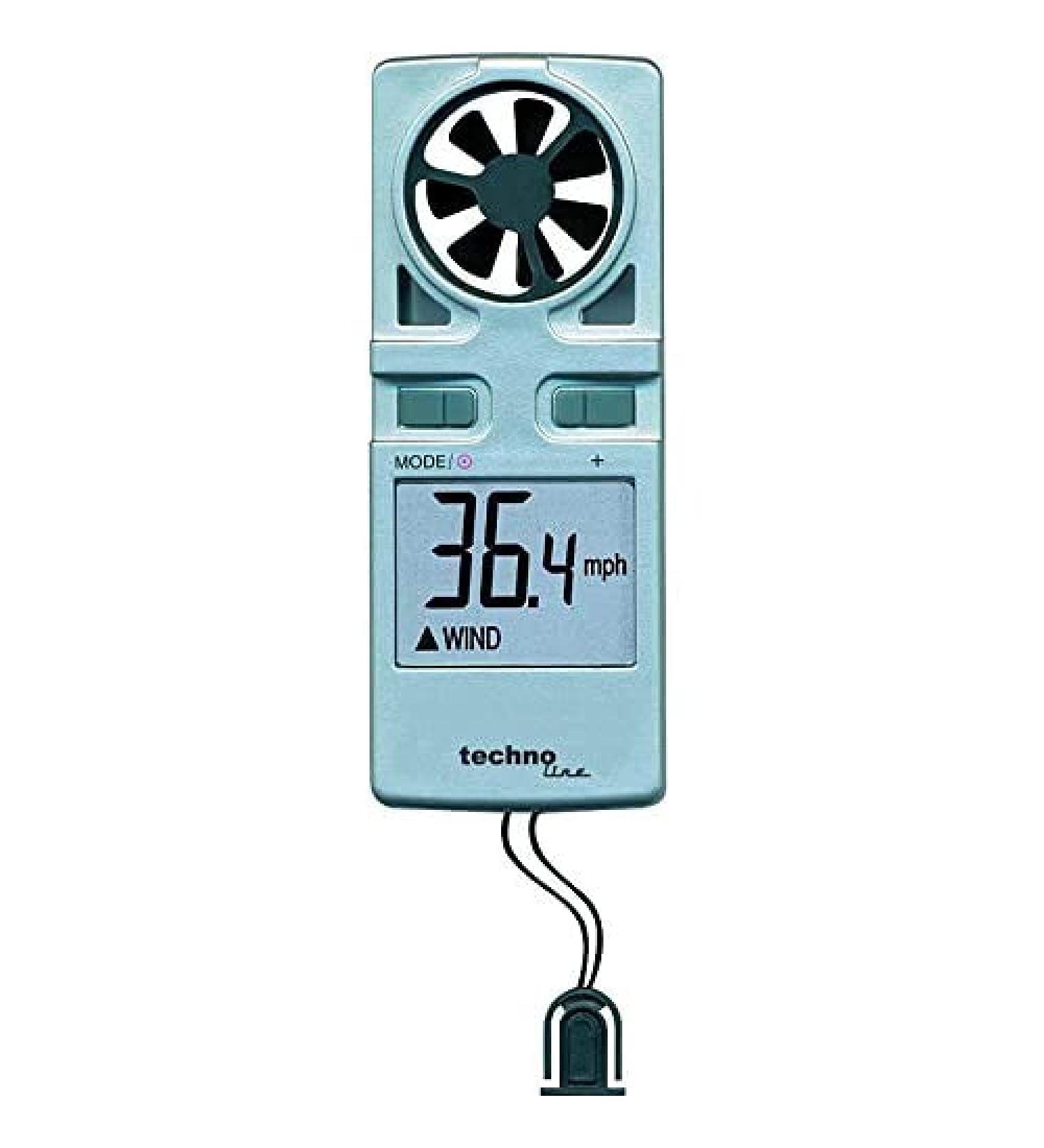 Buy Technoline Anemometer EA 3000 - Compact Grey Design 3.8 x 1.7 x 9.8 cm | International Shipping Available - Buy Online on SooperMarket.com