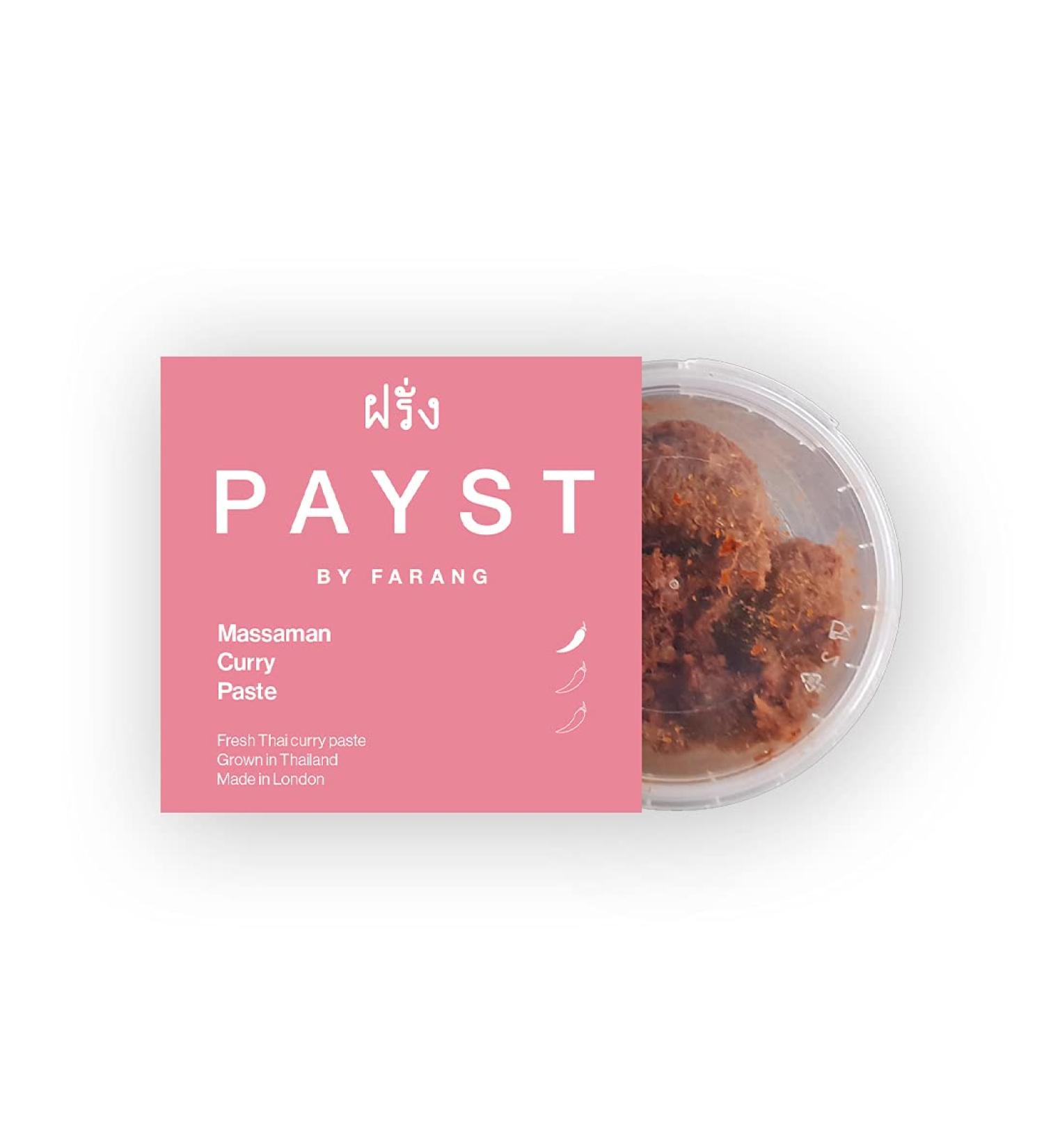 Payst Fresh Thai Massaman Curry Paste. Fresh Handmade in London Authentic Thai cooking paste. 100g. Serves 2. - Buy Online on SooperMarket.com