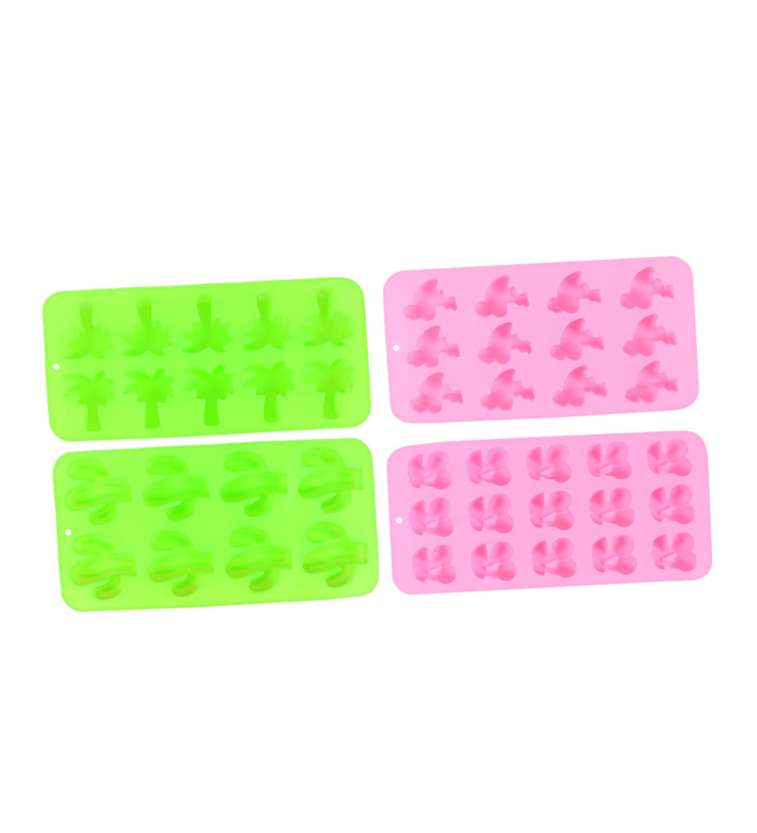 Alipis 4pcs Silicone Chocolate Mold Silicone Molds Cookie Mold DIY Molds Candy Molds Ice Cube Mold Biscuit - Buy Online on SooperMarket.com