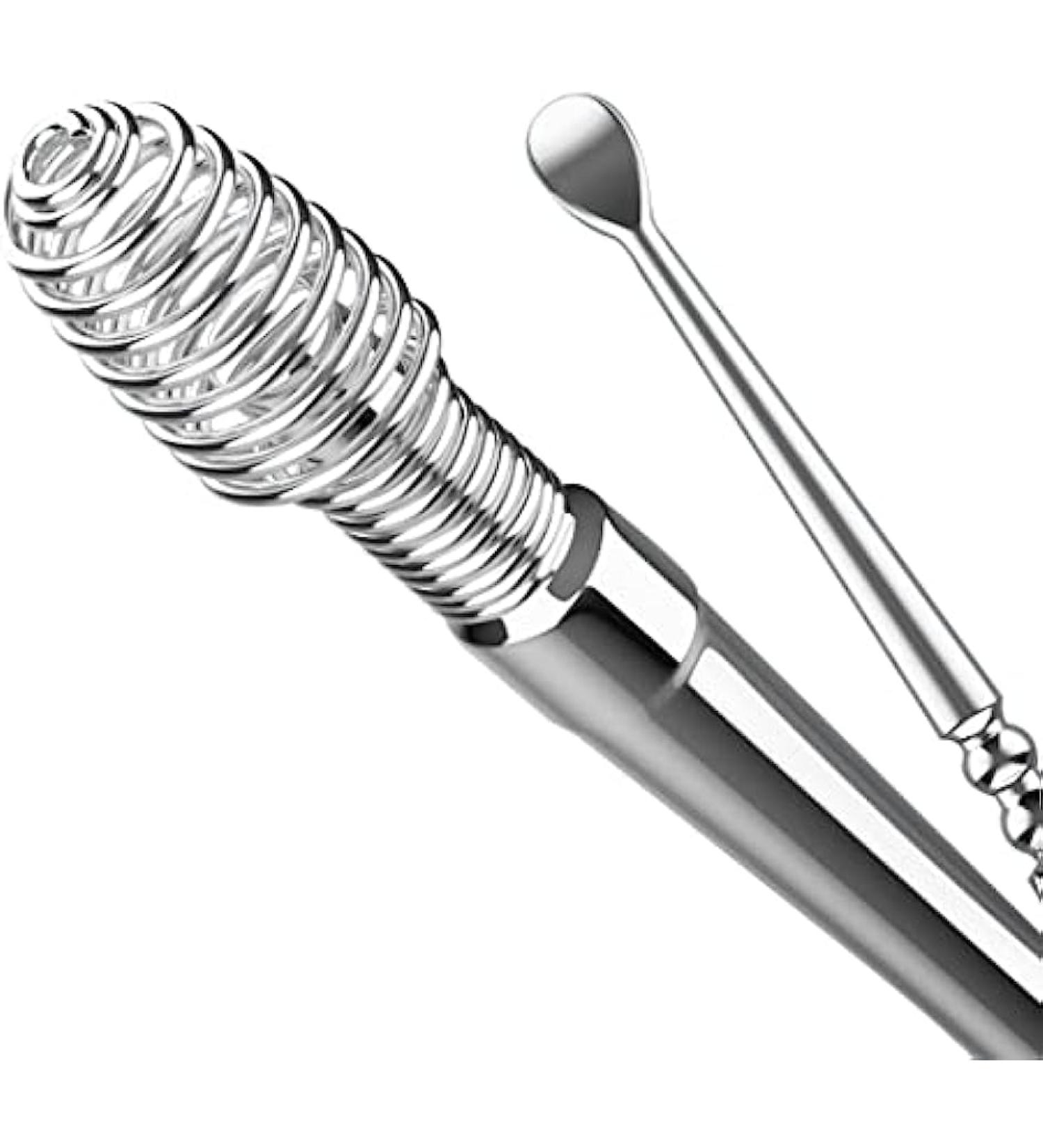 Spiral Ear Wax Remover Kit - Double-Ended Metal Ear Cleaner for Easy Earwax Removal - Buy Online on SooperMarket.com