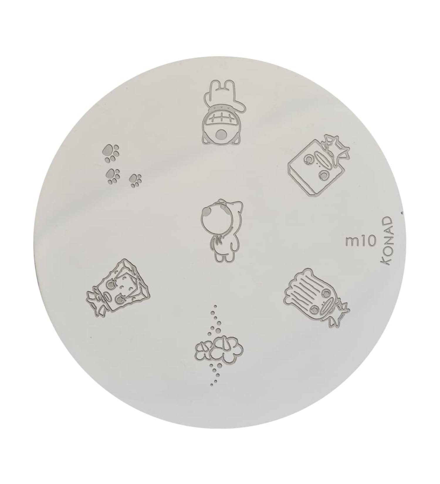 Konad stencil stamping stamping stencil M10