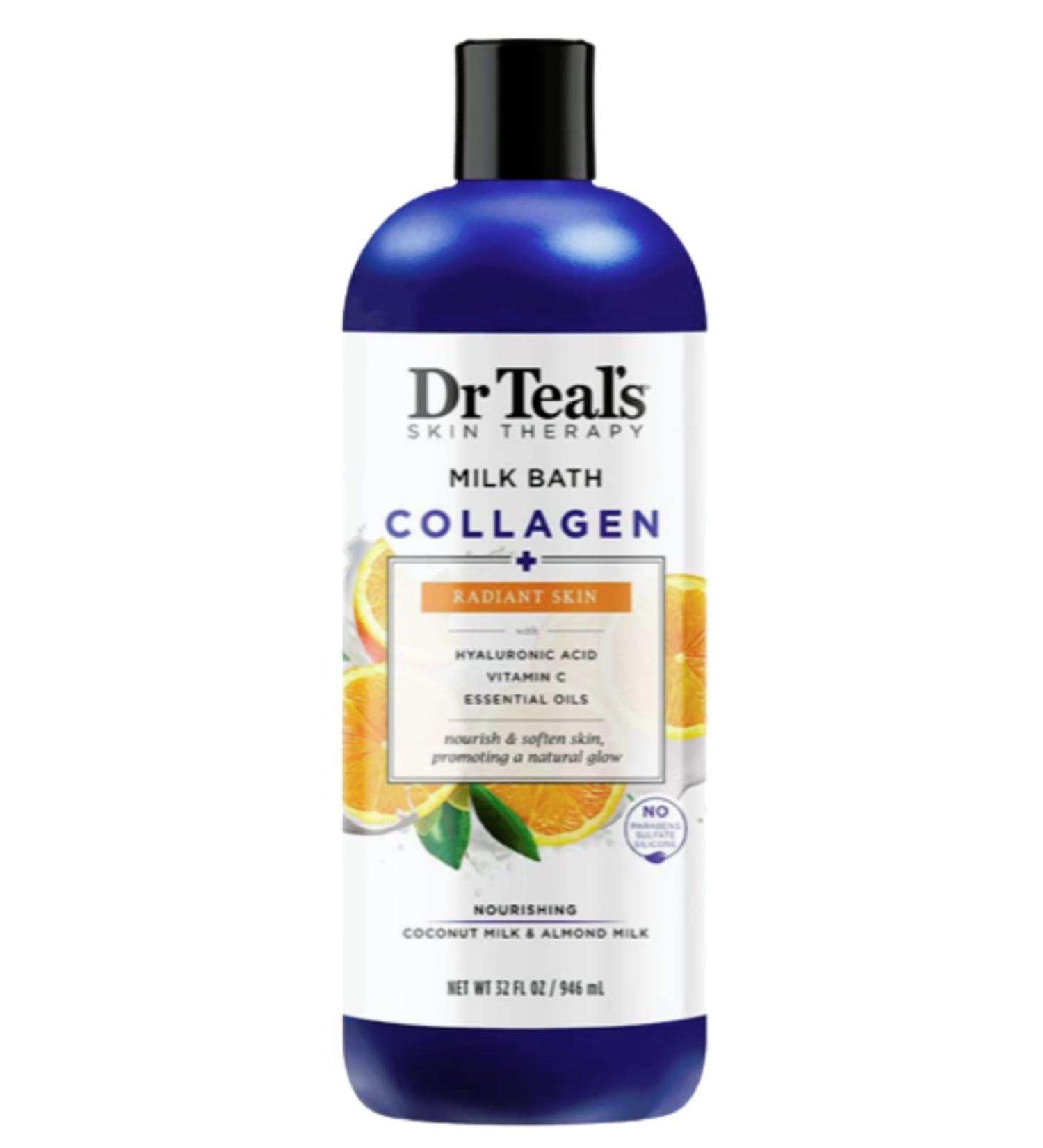 Radiant Skin Milk Bath with Collagen  Hyaluronic Acid  Vitamin C  and Essential Oils-Nourishing Coconut Milk & Almond Milk  No Parabens or Silicone