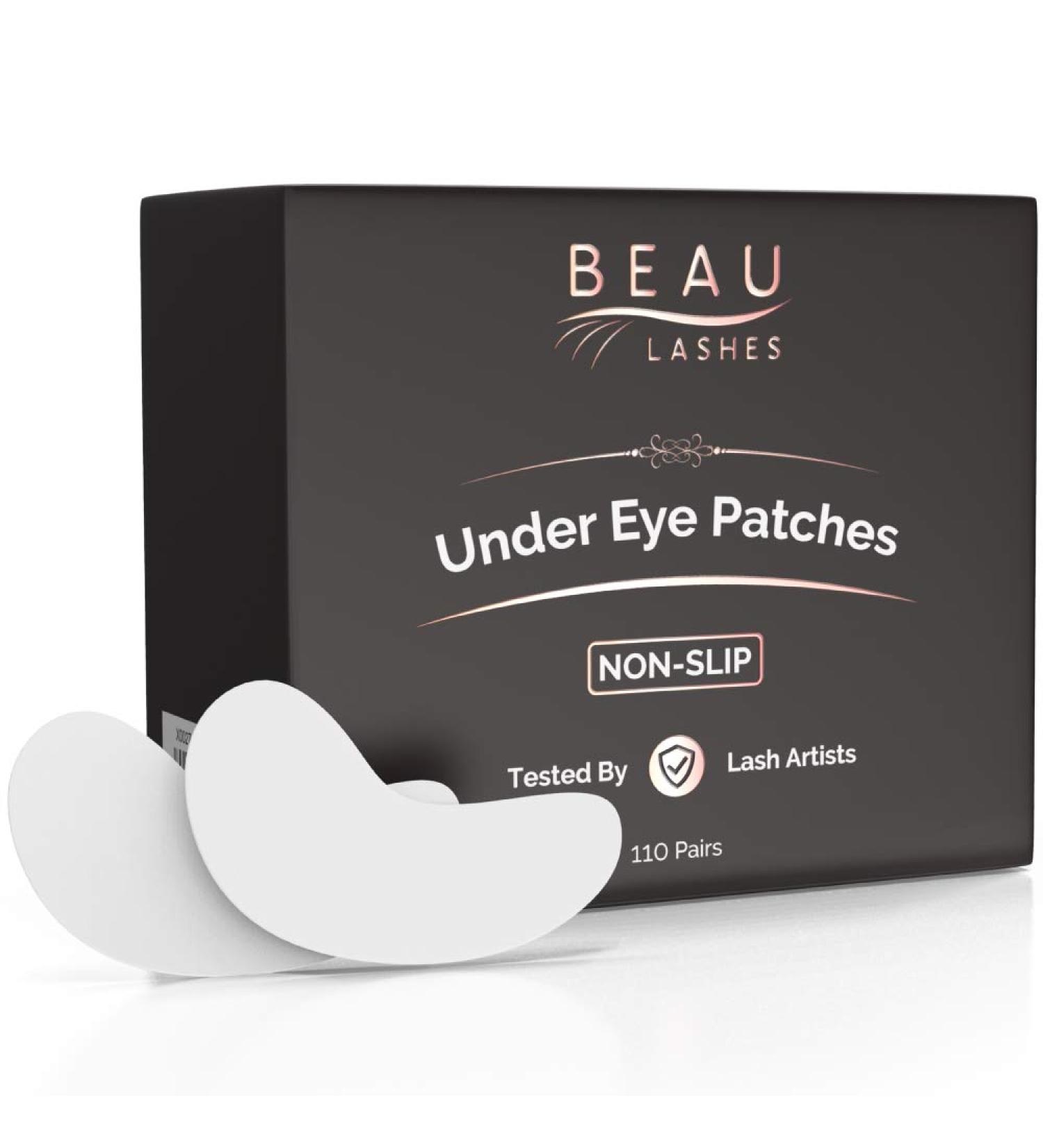 Lint-Free Hydrogel Under Eye Pads for Lash Extensions - 100 Pairs with Vitamin C & Aloe Vera - Professional Grade Eyelash Extension and Lash Lift Patches - Buy Online on SooperMarket.com