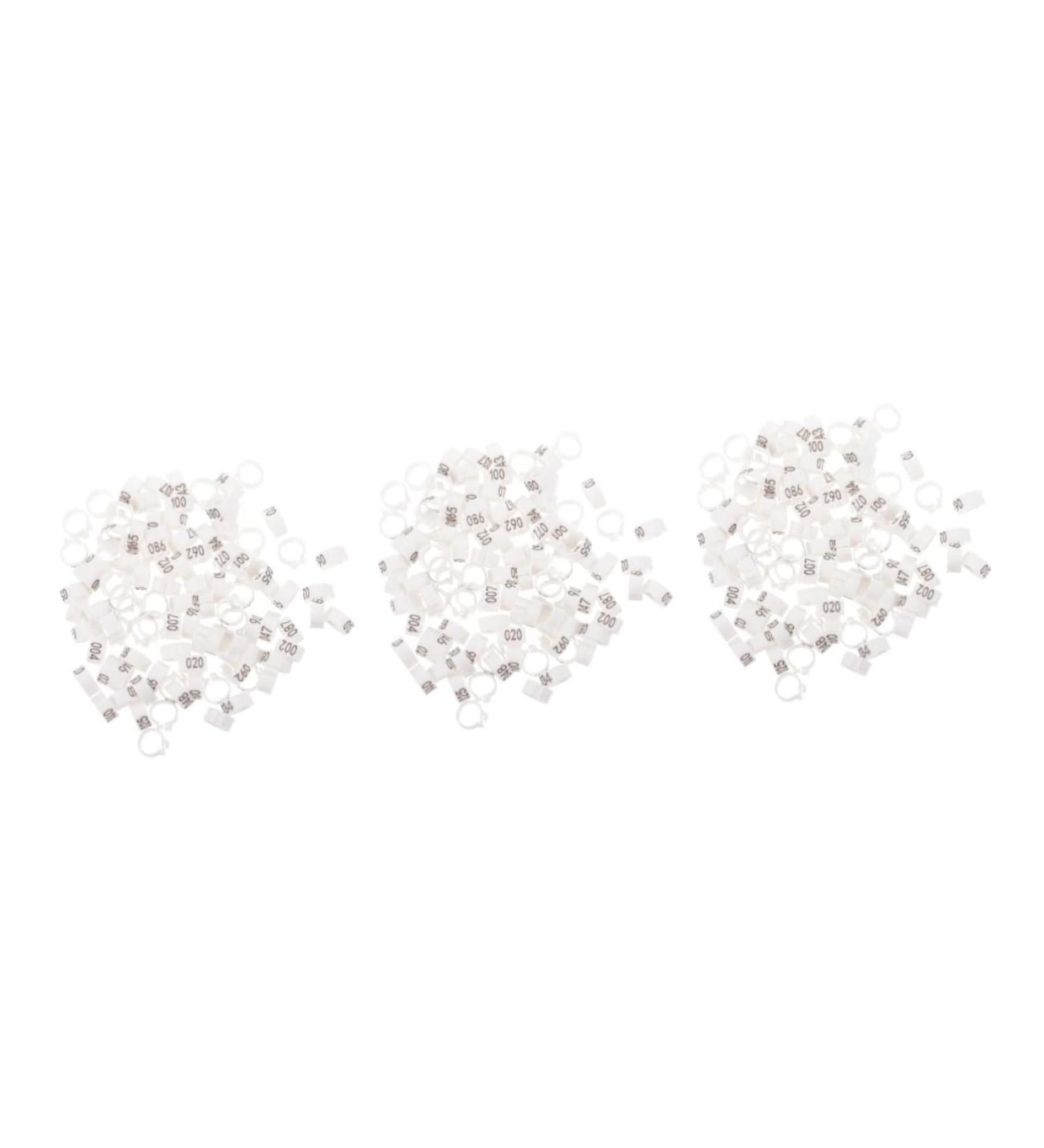 Yardwe 300 Pcs Pigeon Anklet Chicken Drumsticks Tag Plastic Foot Ring for Pigeon Poultry Pen Parrot Baby 1.3X1.3CMx3pcs Whitex3pcs - Buy Online on SooperMarket.com