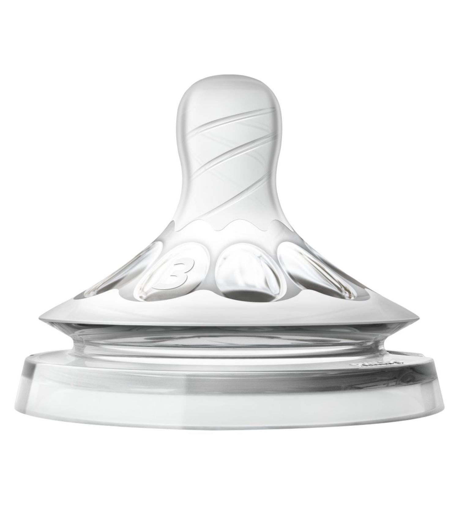 Philips Avent Natural Baby Bottle Nipple  Medium Flow Nipple 3M+  2pk  SCF653/23